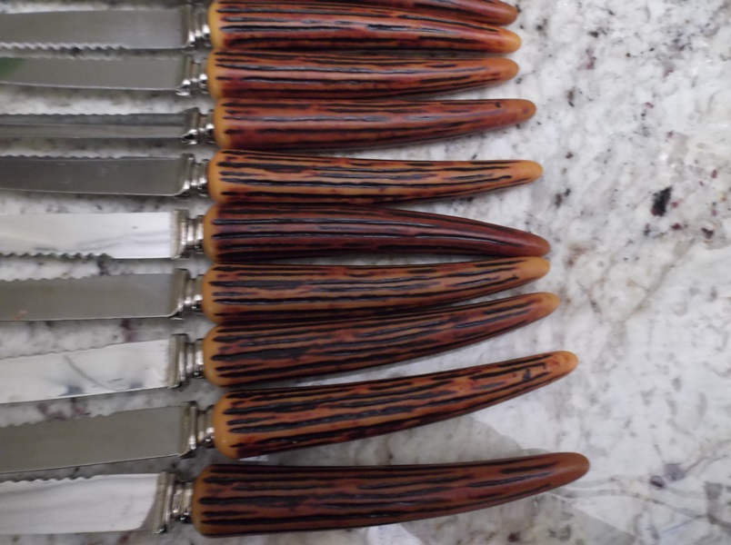 Two Sets of Vintage Steak Knives 