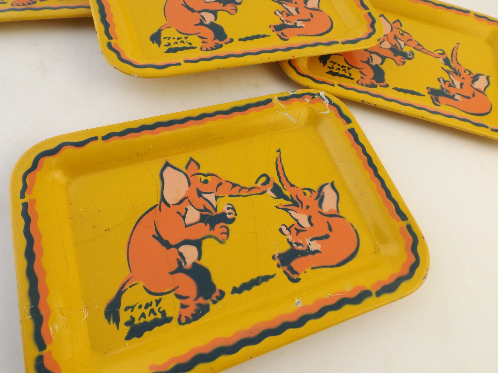 Tony Sarg-Designed Elephant Trays