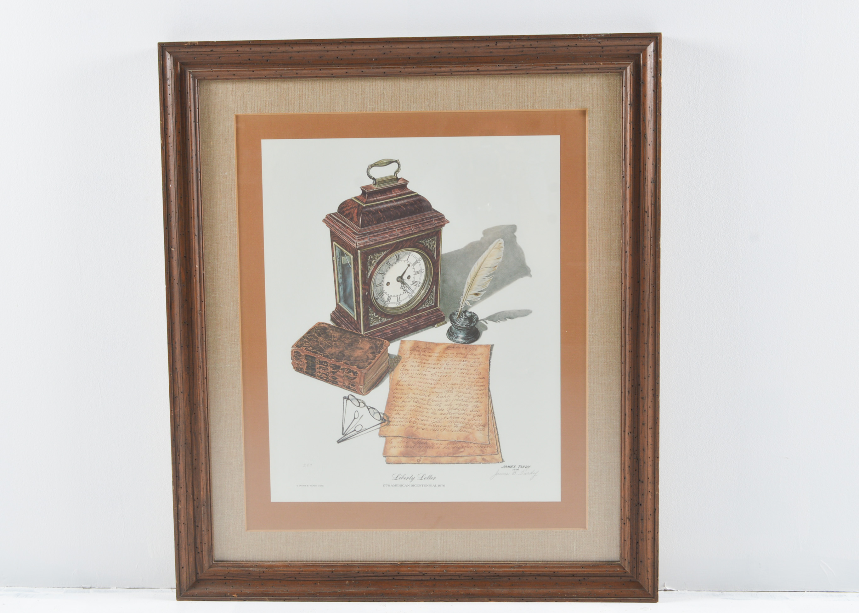 Framed "Liberty Letter" Limited Edition Print by James B. Tardy