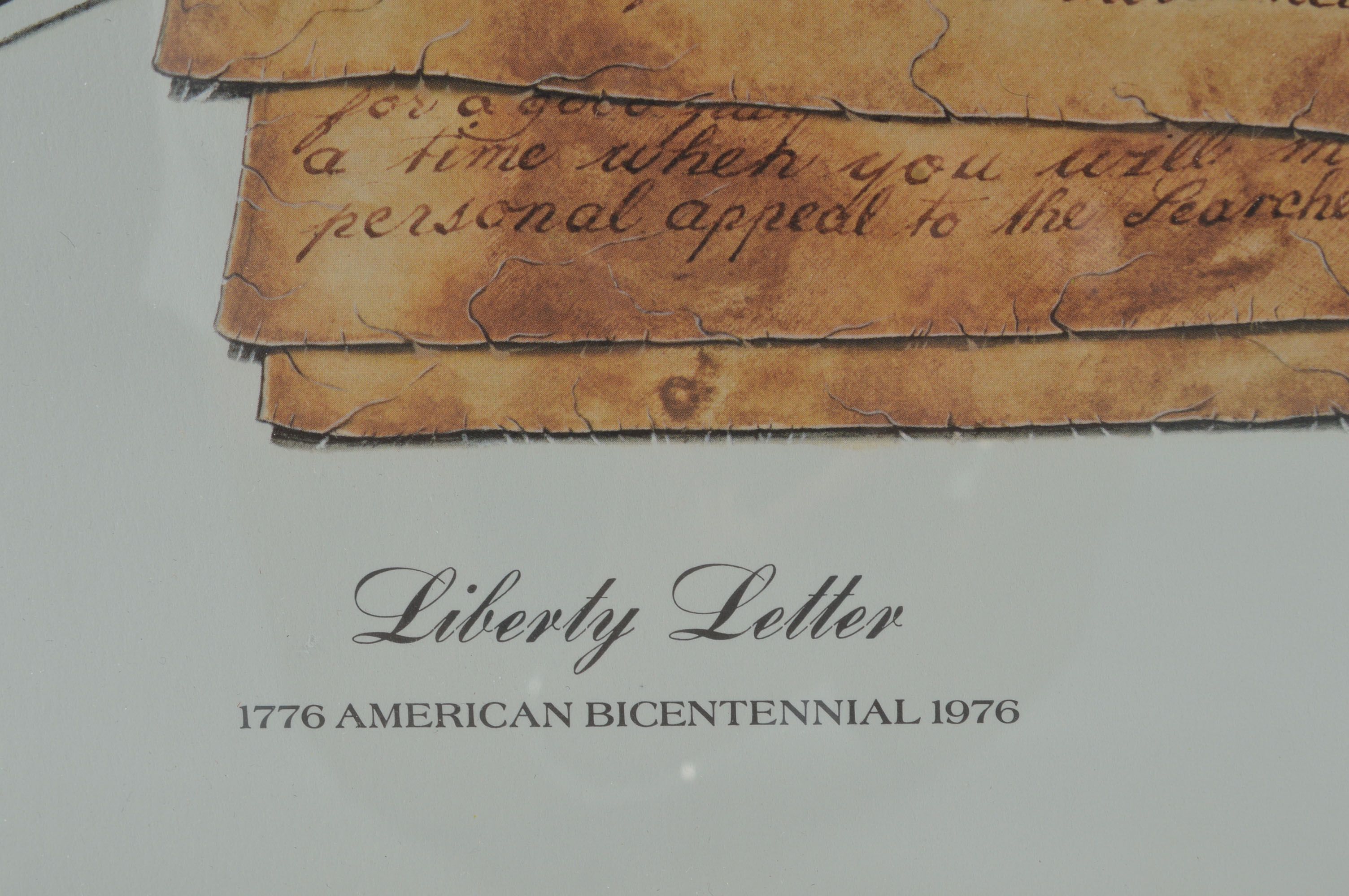 Framed "Liberty Letter" Limited Edition Print by James B. Tardy