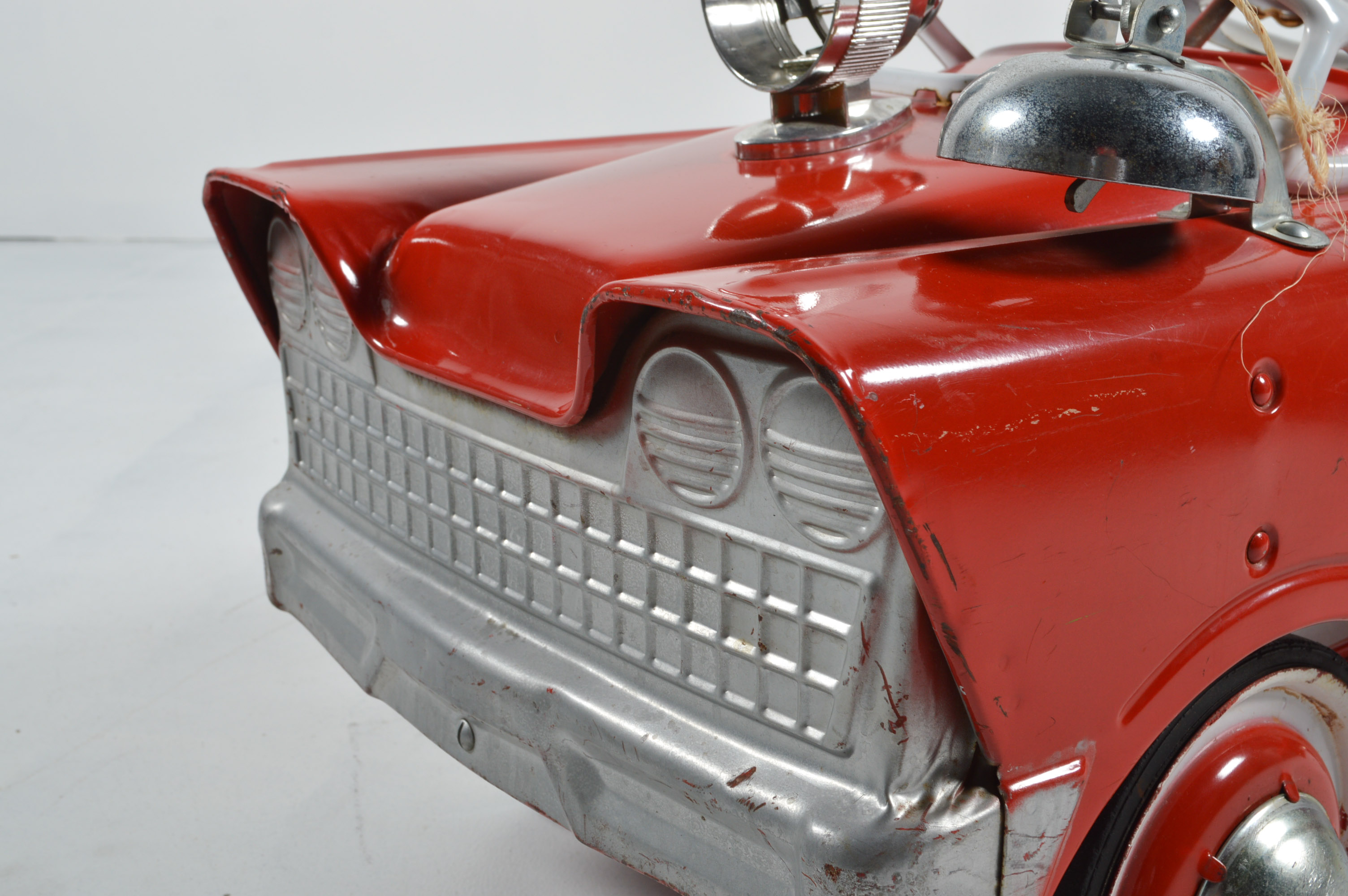 Vintage Murray Pressed Steel Pedal Fire Truck Eng. Co. 1 