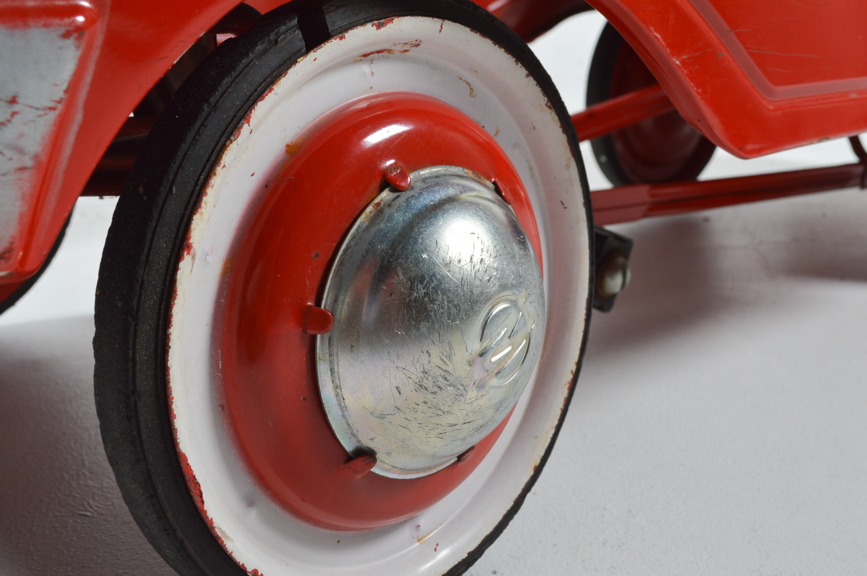 Vintage Murray Pressed Steel Pedal Fire Truck Eng. Co. 1 