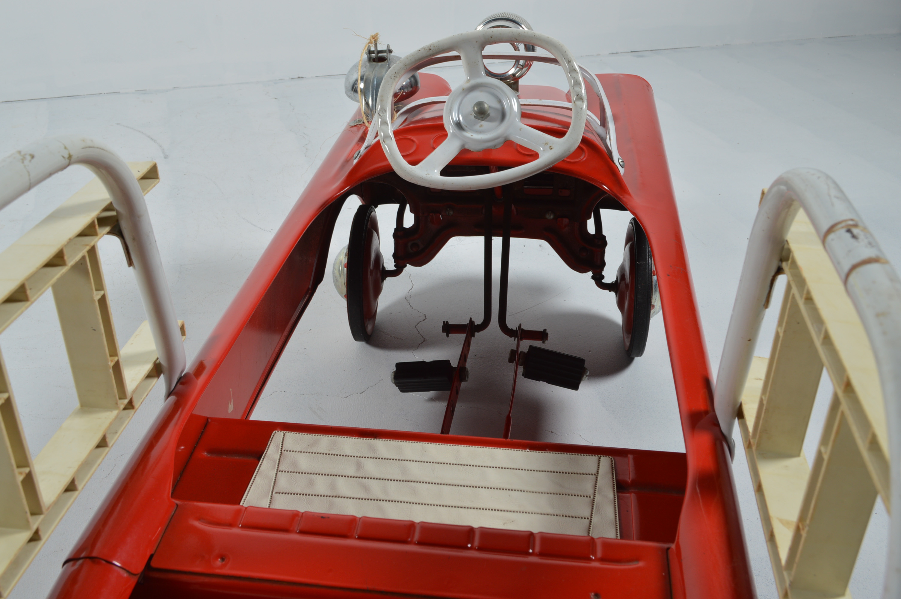 Vintage Murray Pressed Steel Pedal Fire Truck Eng. Co. 1 