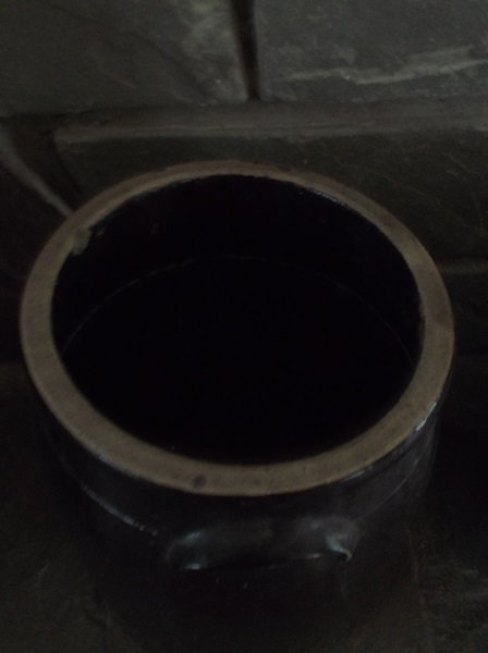 Brown Glazed Stoneware Crock 