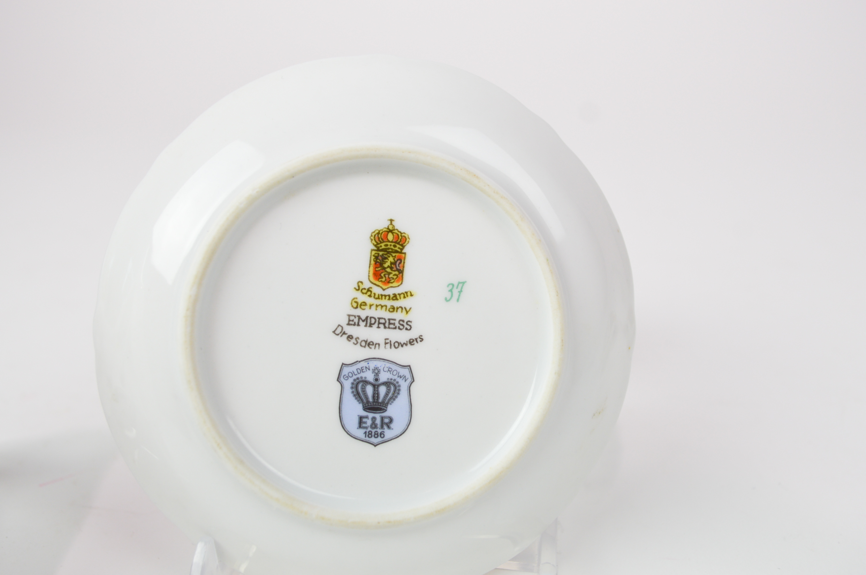 Assortment of "Dresden Flowers" Hand Painted China by Schumann 