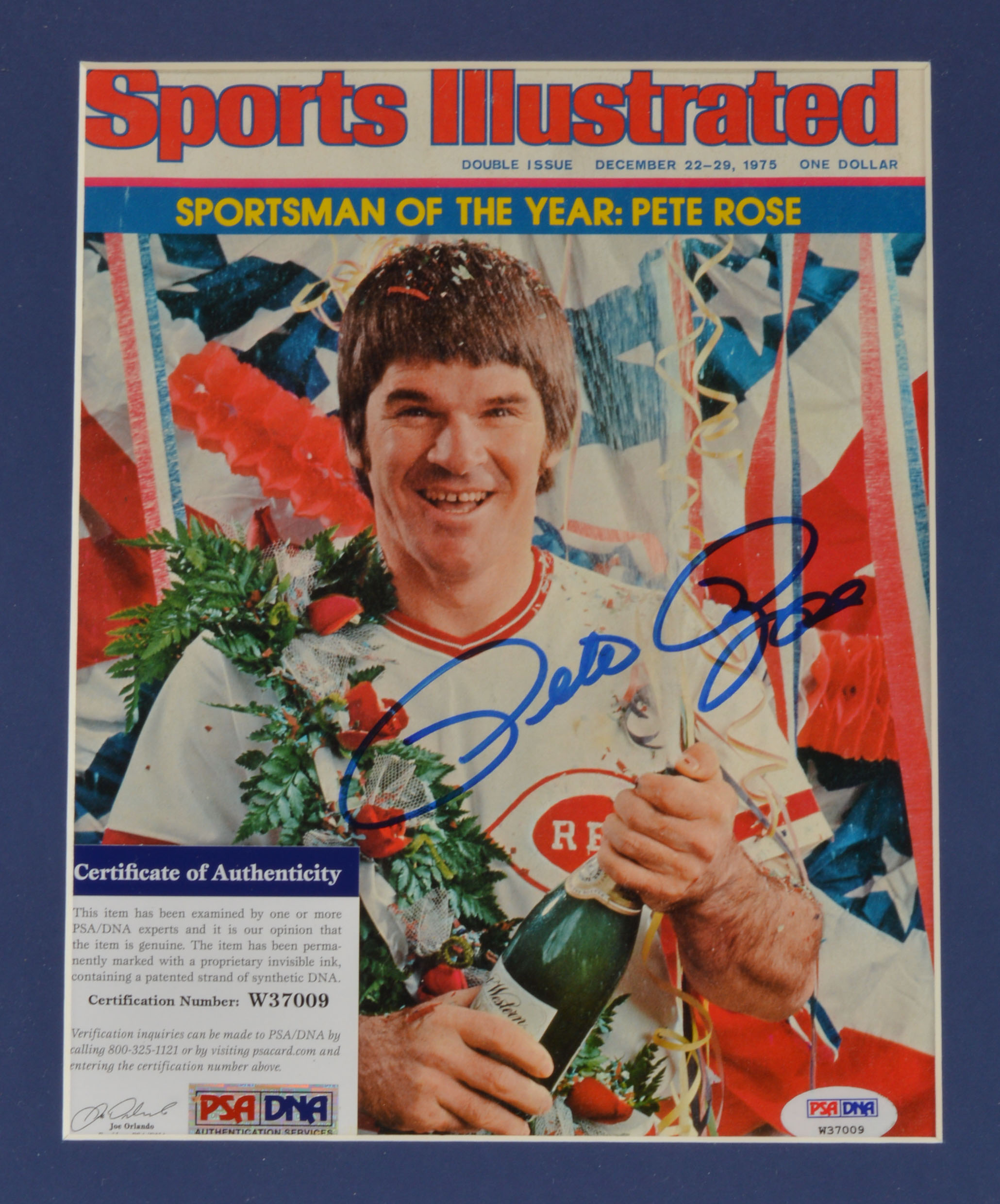 Pete Rose Signed 1975 Sportsman of the Year Magazine