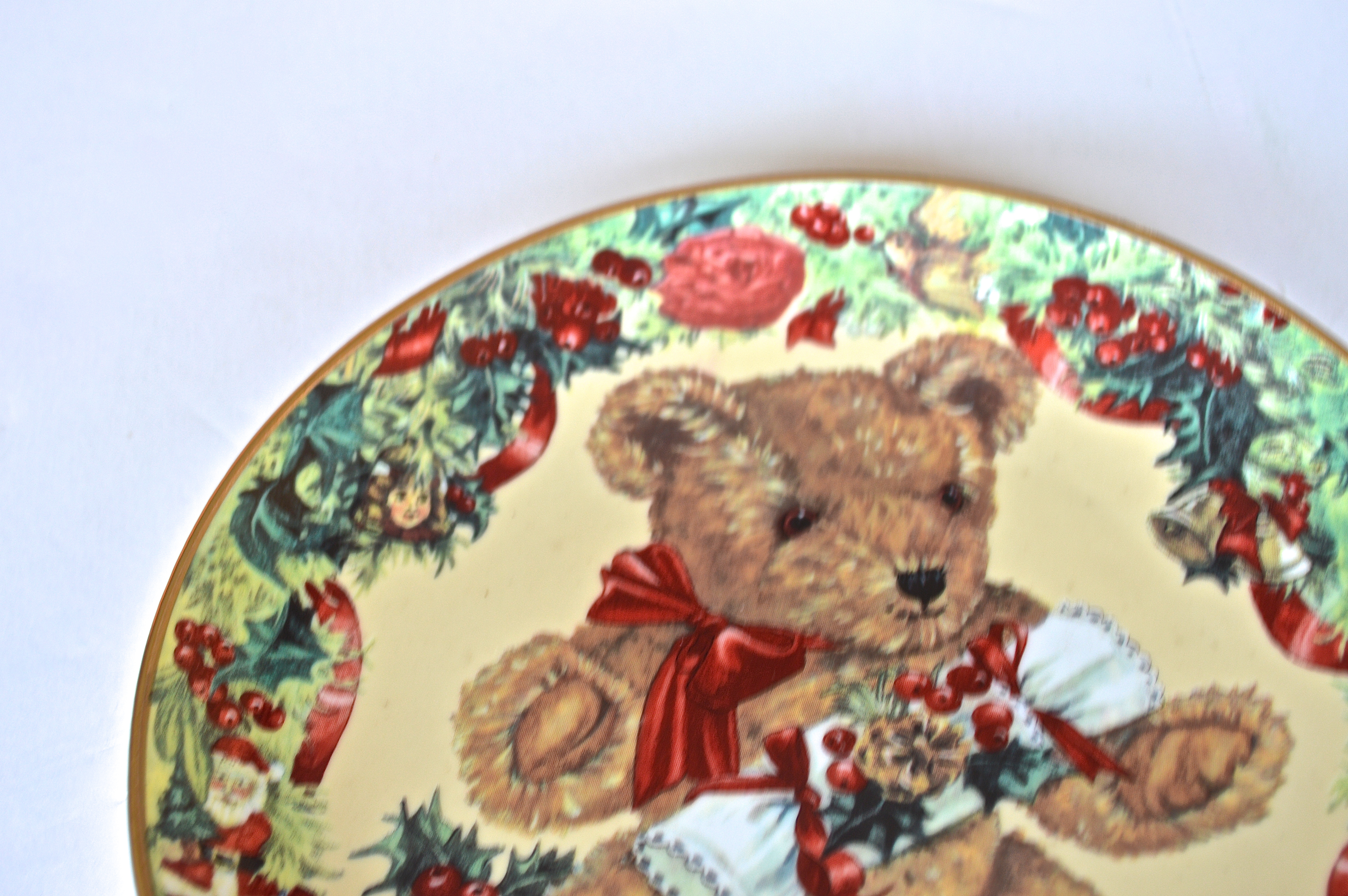 Pair of Vintage Hand-Painted Porcelain Plates
