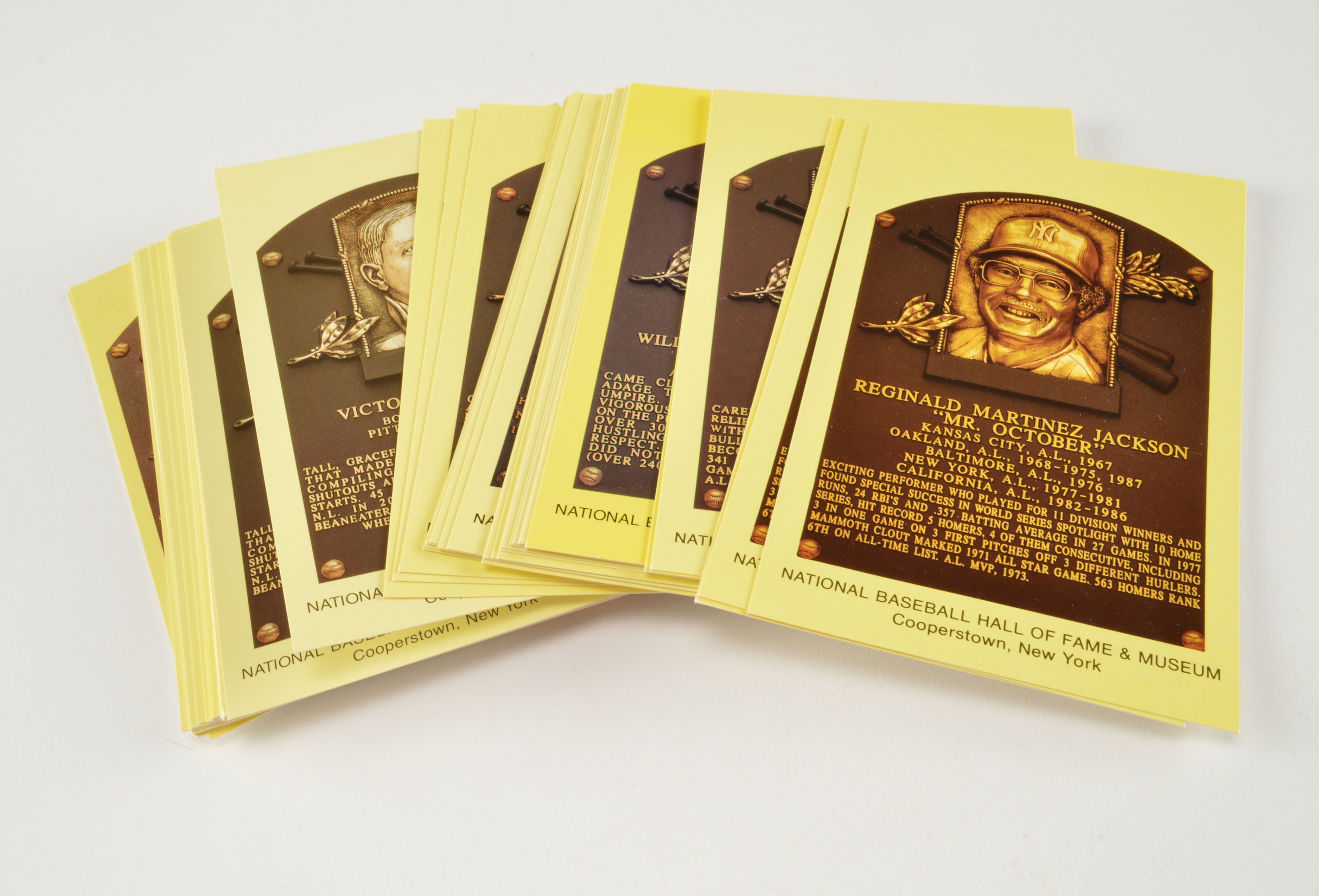 Large Lot Of National Hall Of Fame Plaque Postcards