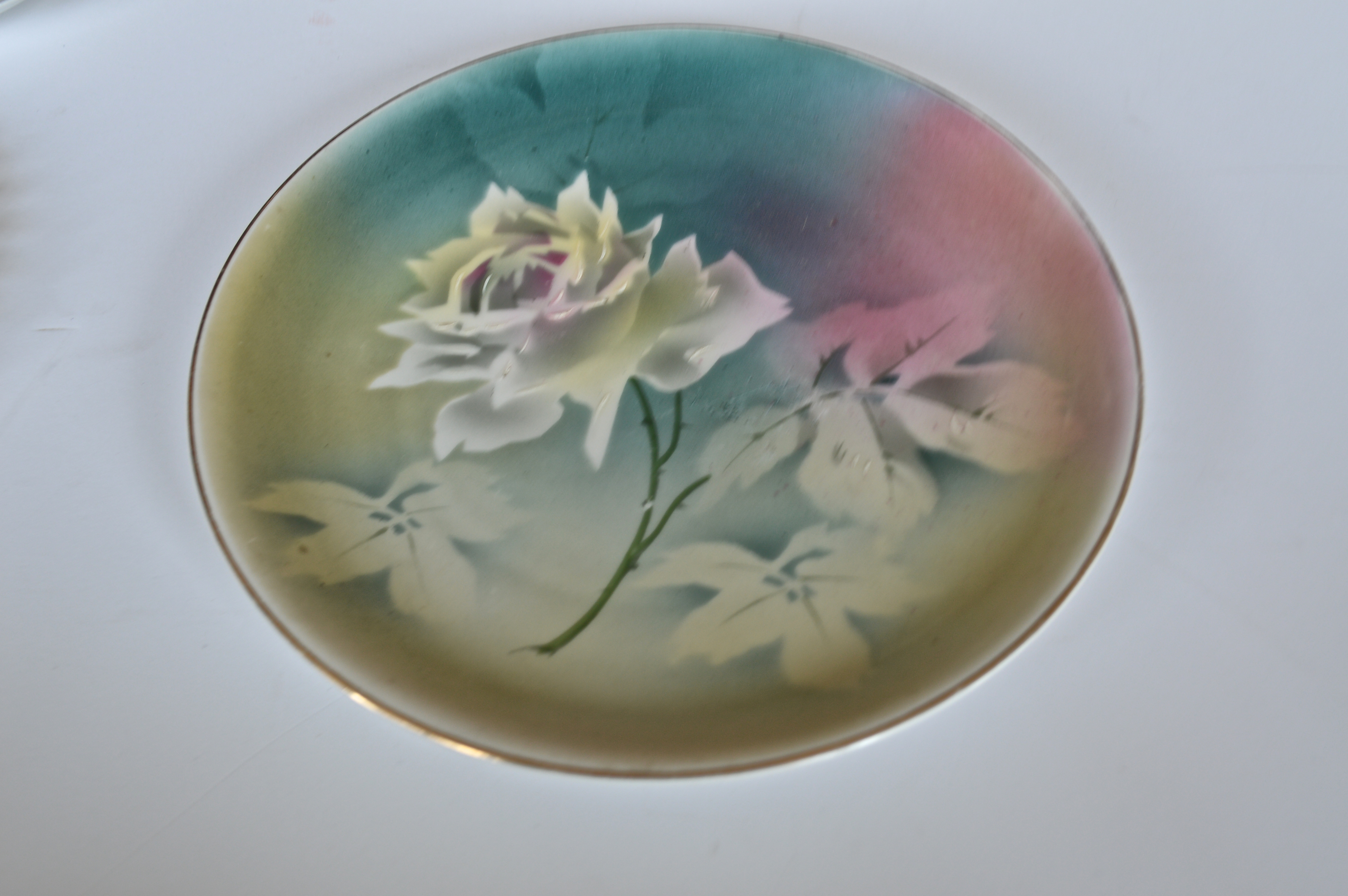 Assortment of Vintage Hand-Painted Porcelain Plates