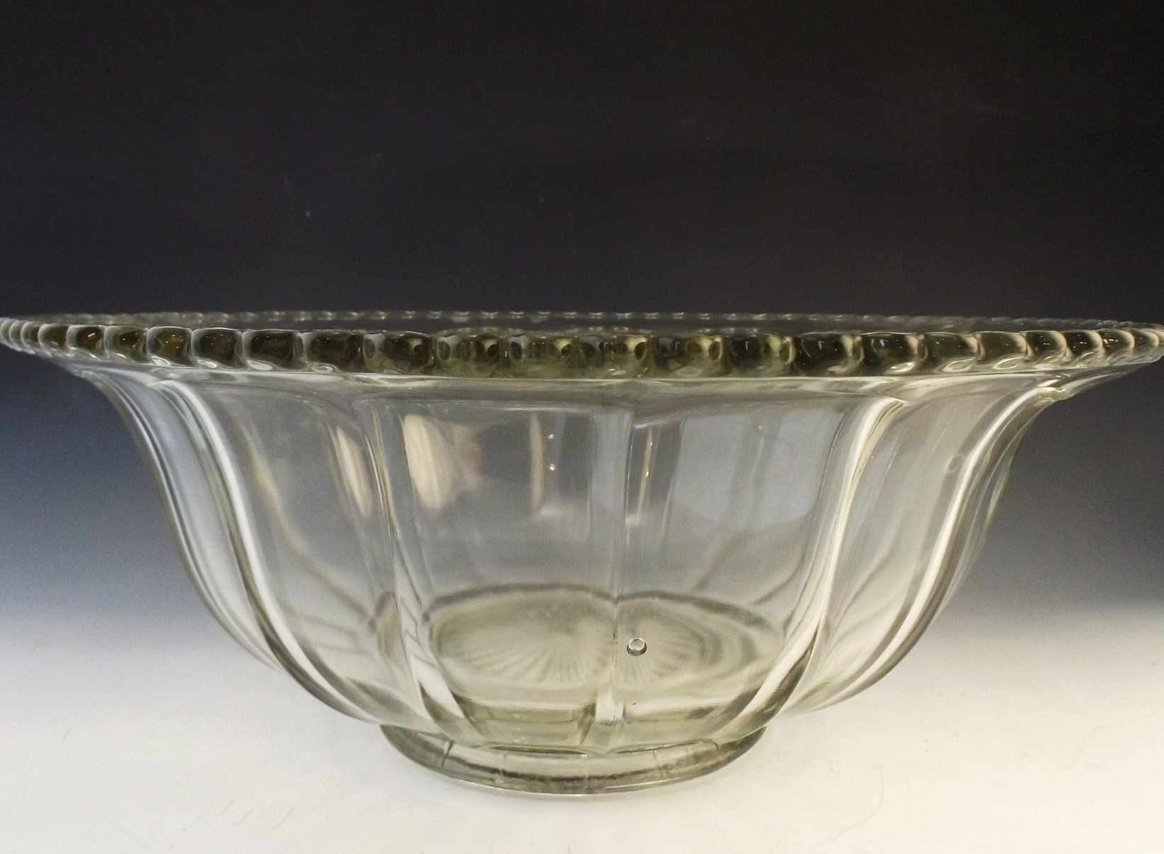 Early 20th Century Pressed Glass Punchbowl