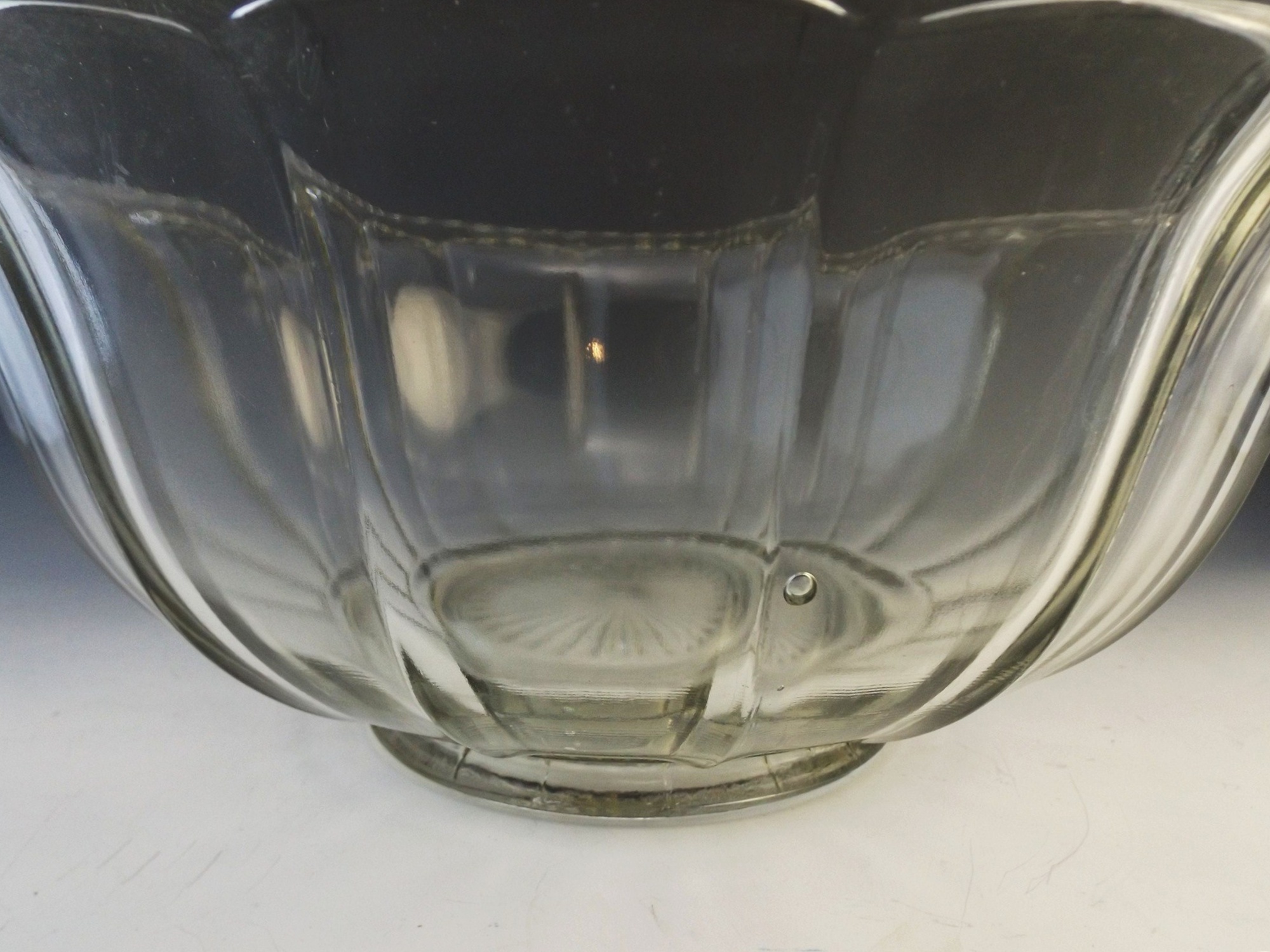 Early 20th Century Pressed Glass Punchbowl