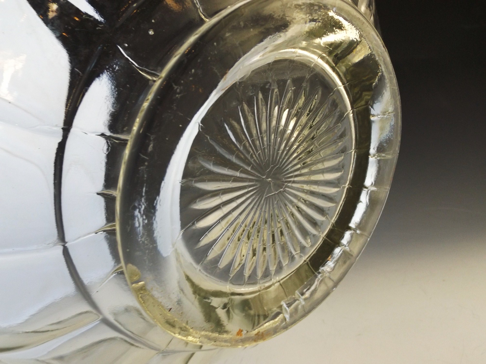 Early 20th Century Pressed Glass Punchbowl
