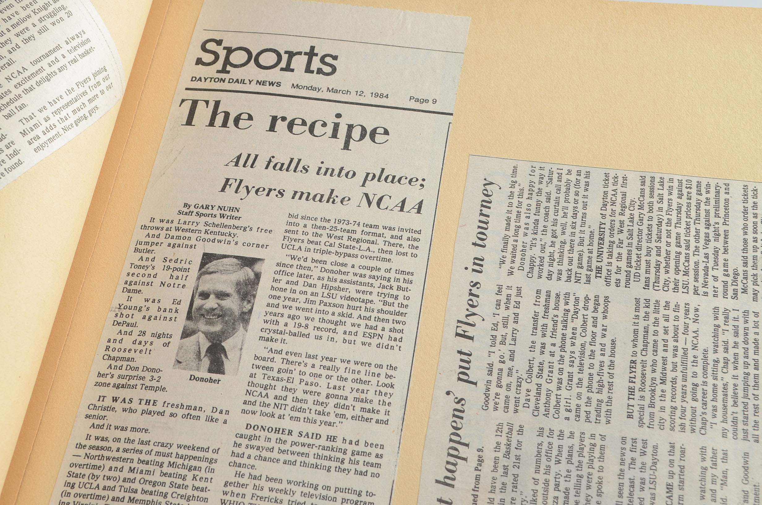 Collection Of Three College Basketball Sports Scrapbooks