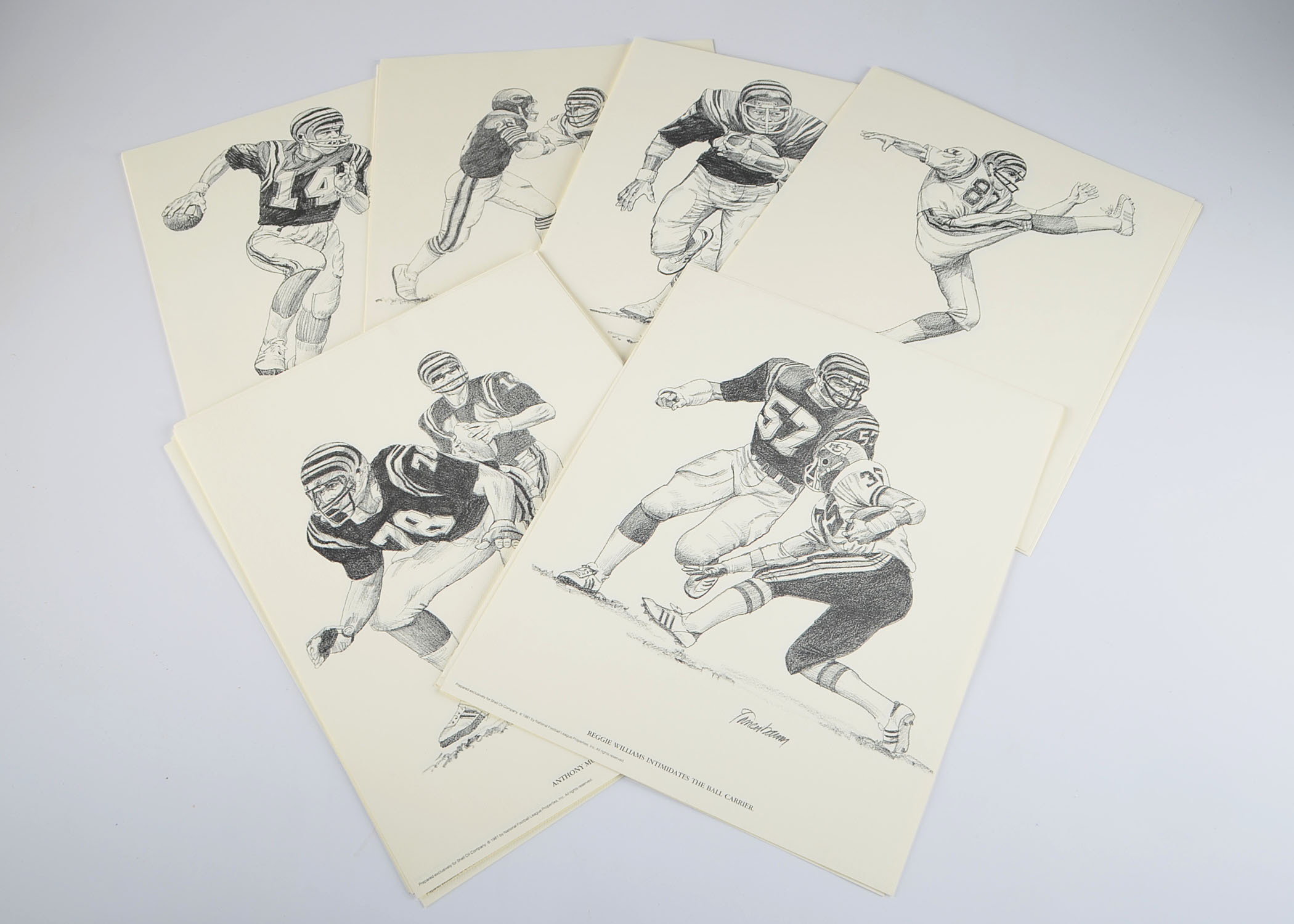 Collection Of Unframed Bengals Prints