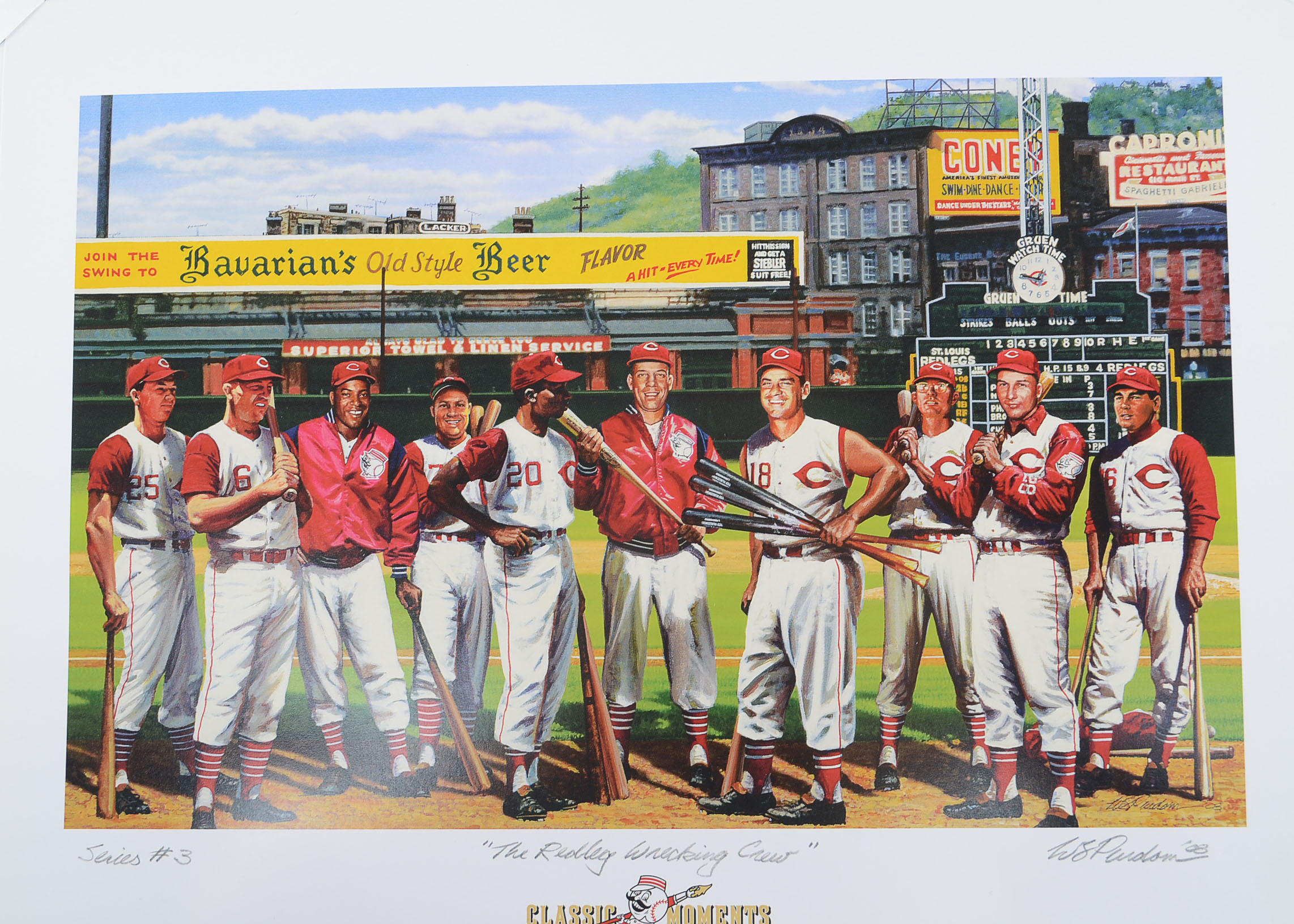 Cincinnati Reds Signed Lithograph