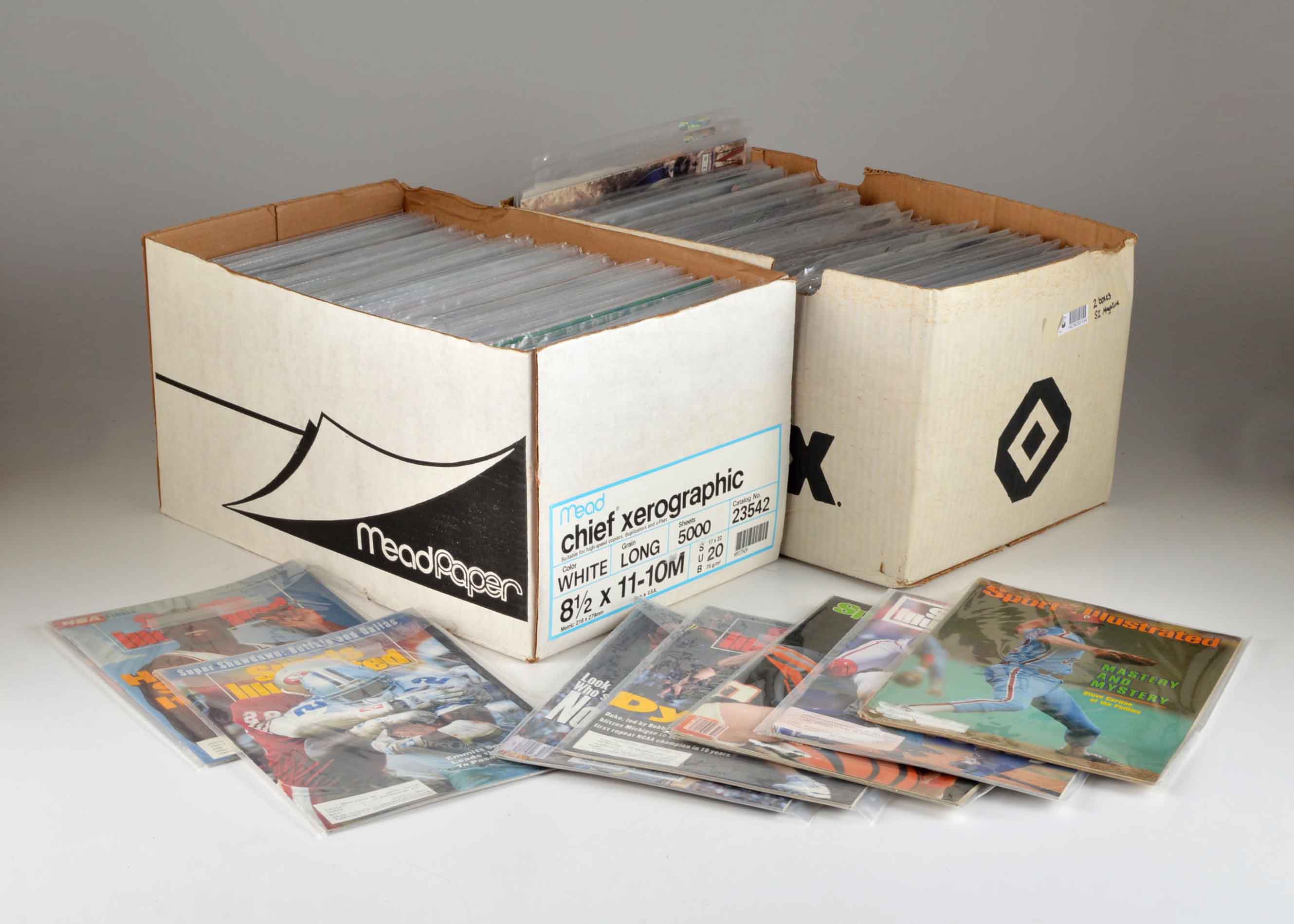 Large Box Lot of Vintage Sports Illustrated Magazines