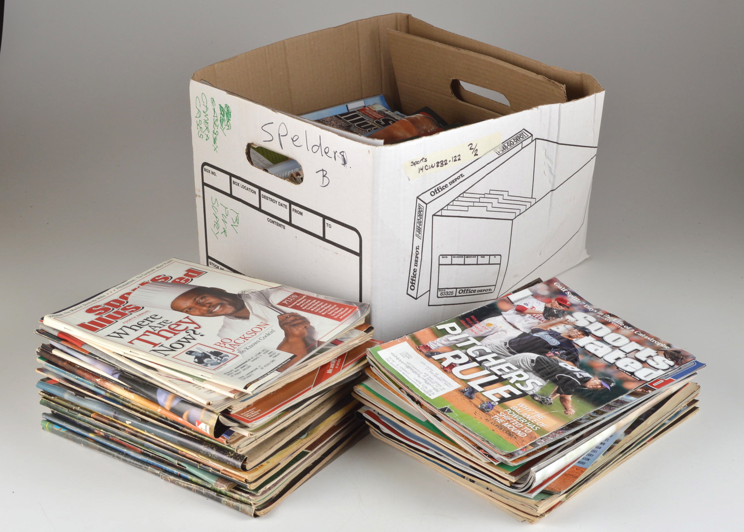 Sports Illustrated Box Lot of Vintage Magazines