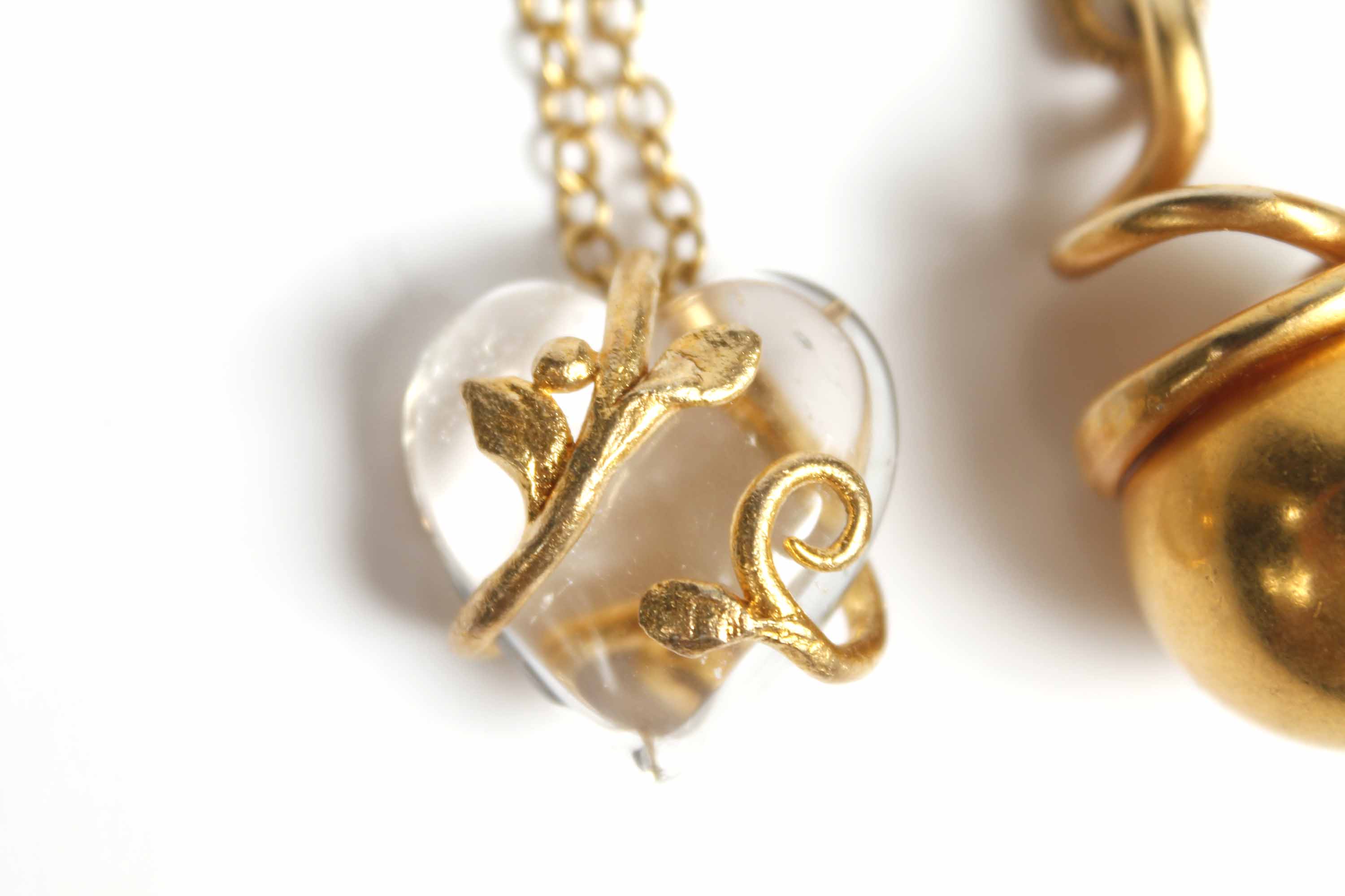 Gold Tone Modern Necklaces