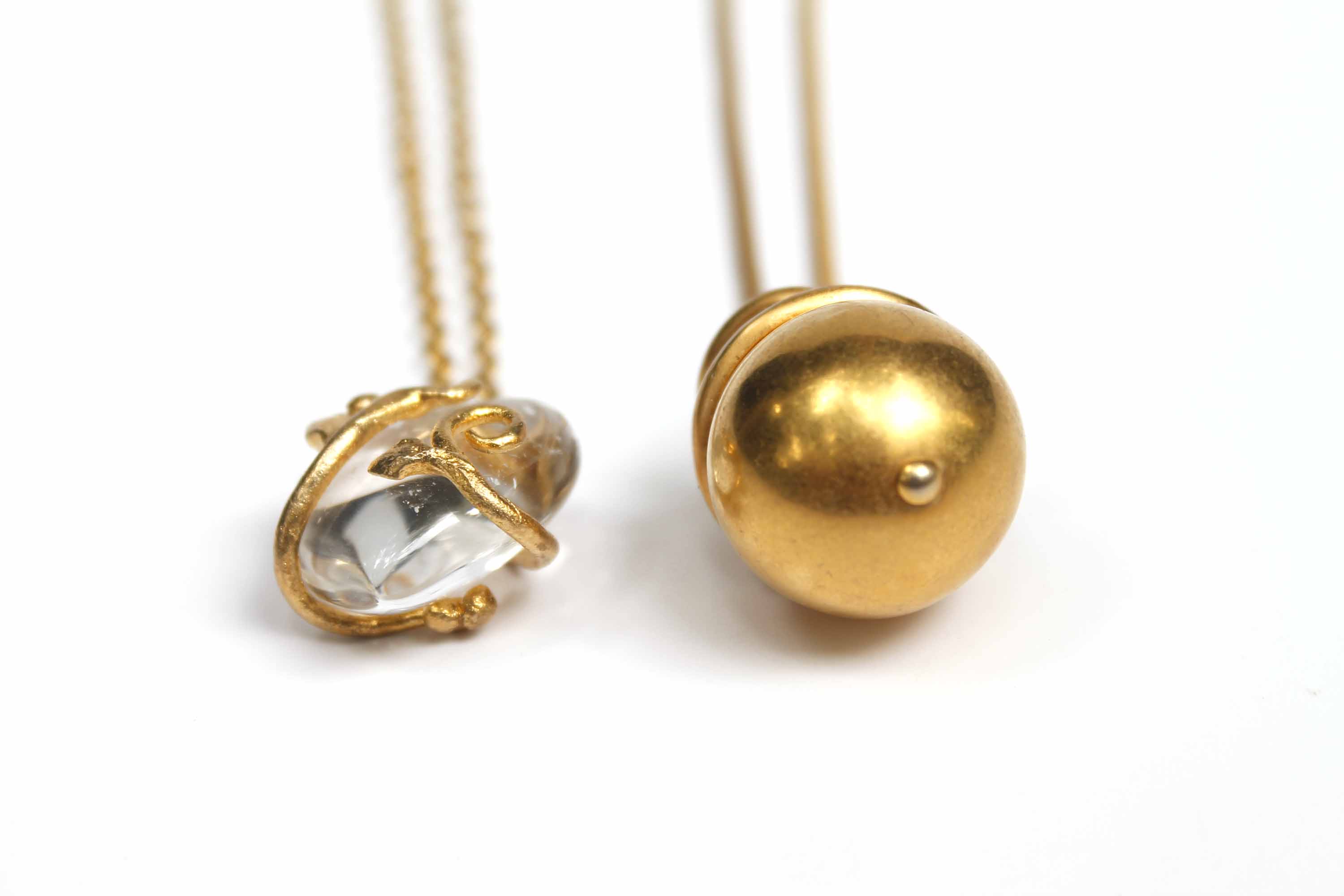 Gold Tone Modern Necklaces