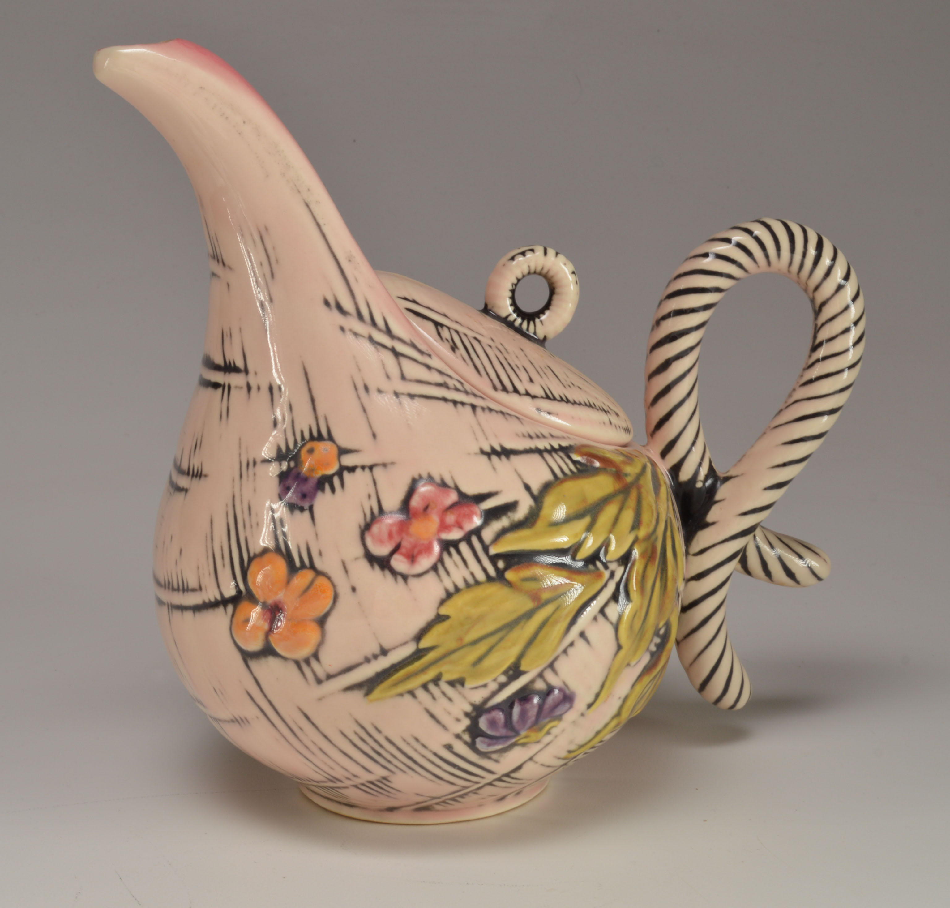 Mid Century Modern Hull Pottery Blossom Flite Tea Set