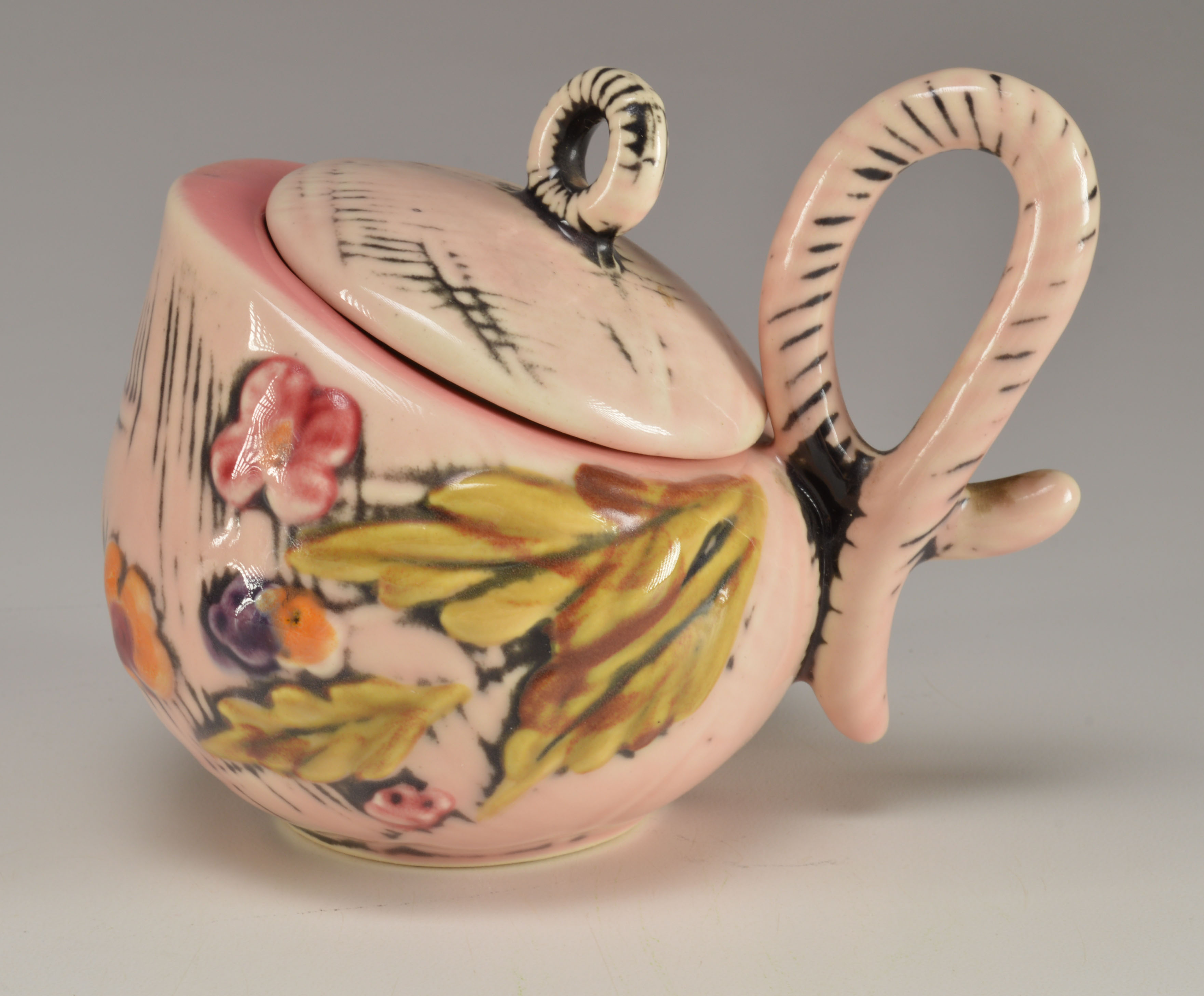 Mid Century Modern Hull Pottery Blossom Flite Tea Set