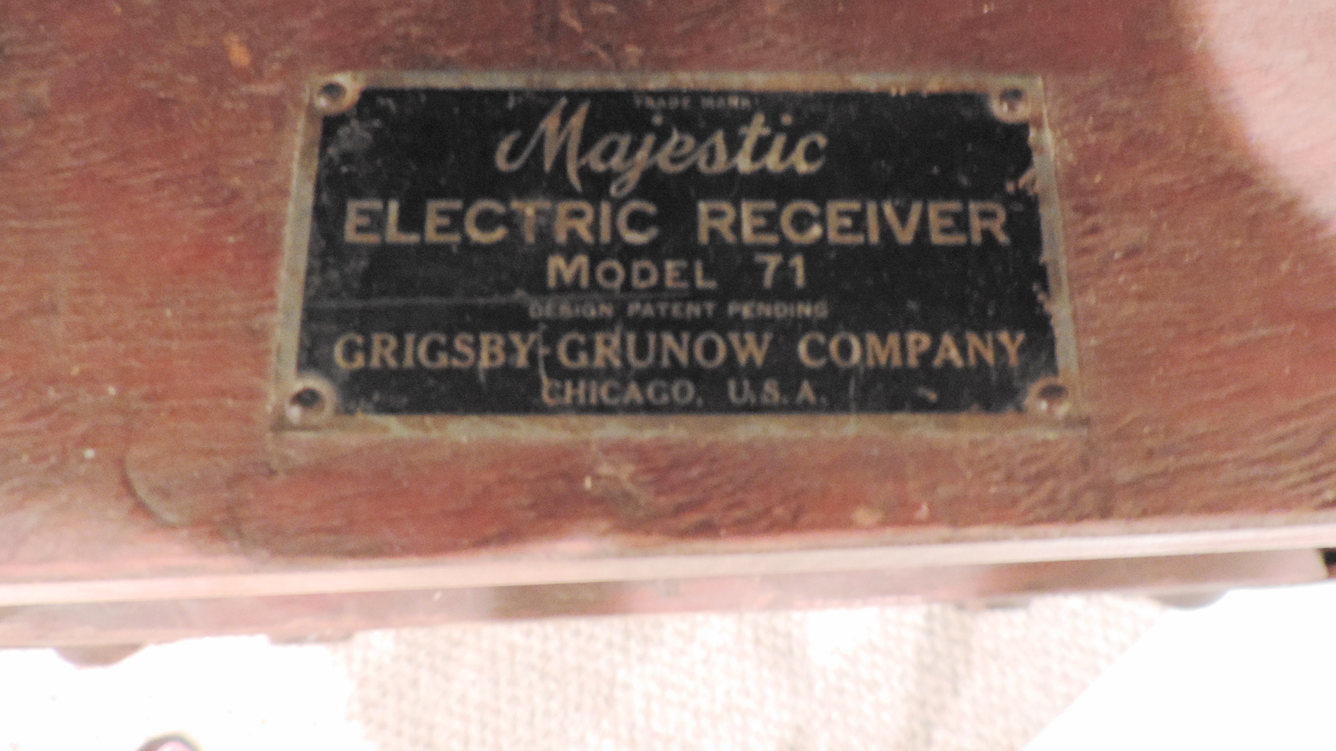 Vintage Majestic Radio Cabinet