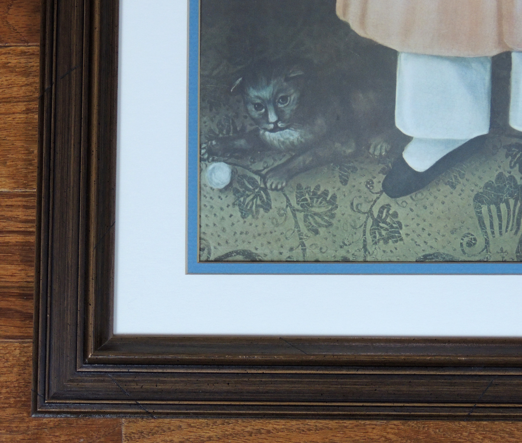 Two Folk Art Prints of 1800s Children