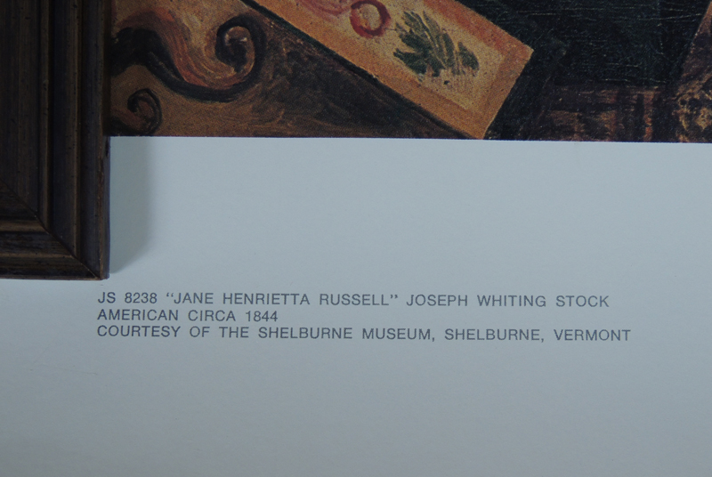 Two Folk Art Prints of 1800s Children