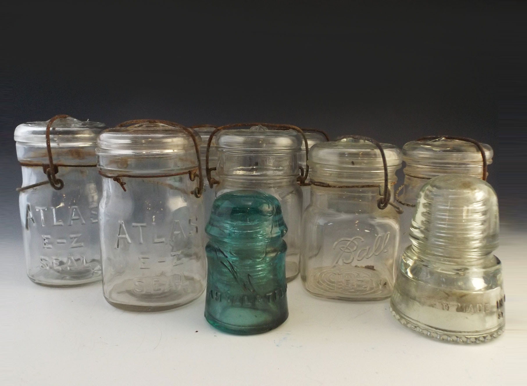 Vintage Canning Jars and Glass Insulators