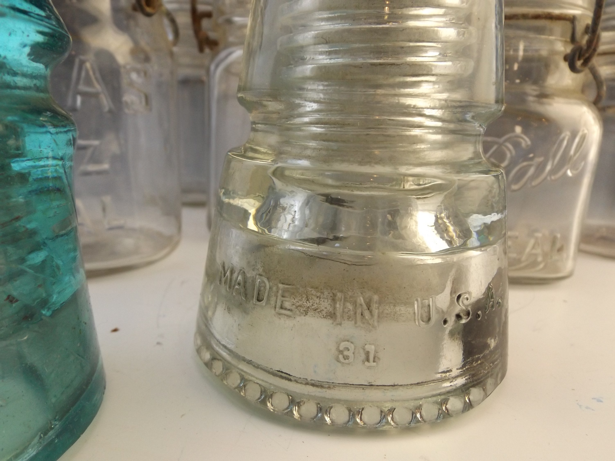 Vintage Canning Jars and Glass Insulators