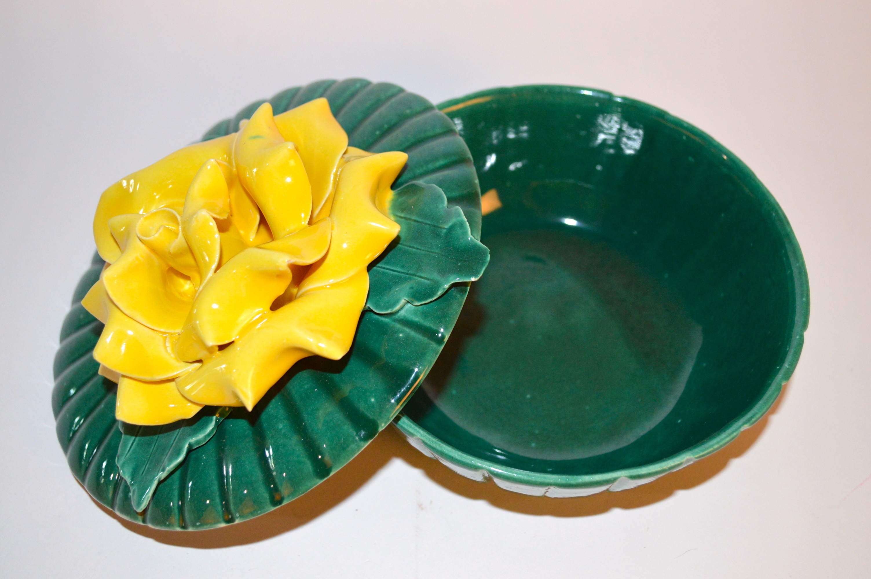 Vintage Italian Capodimonte Trinket Boxes