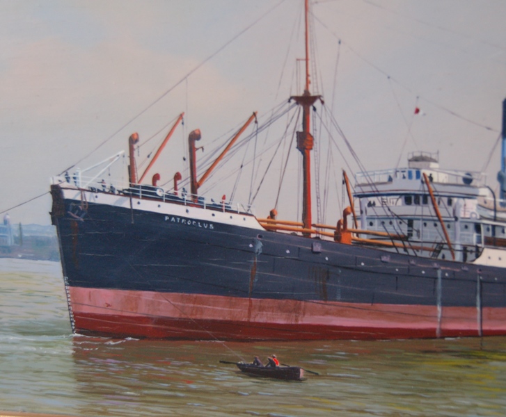 Joseph Wilhelm Original "S.S. Patroclus" Oil Painting