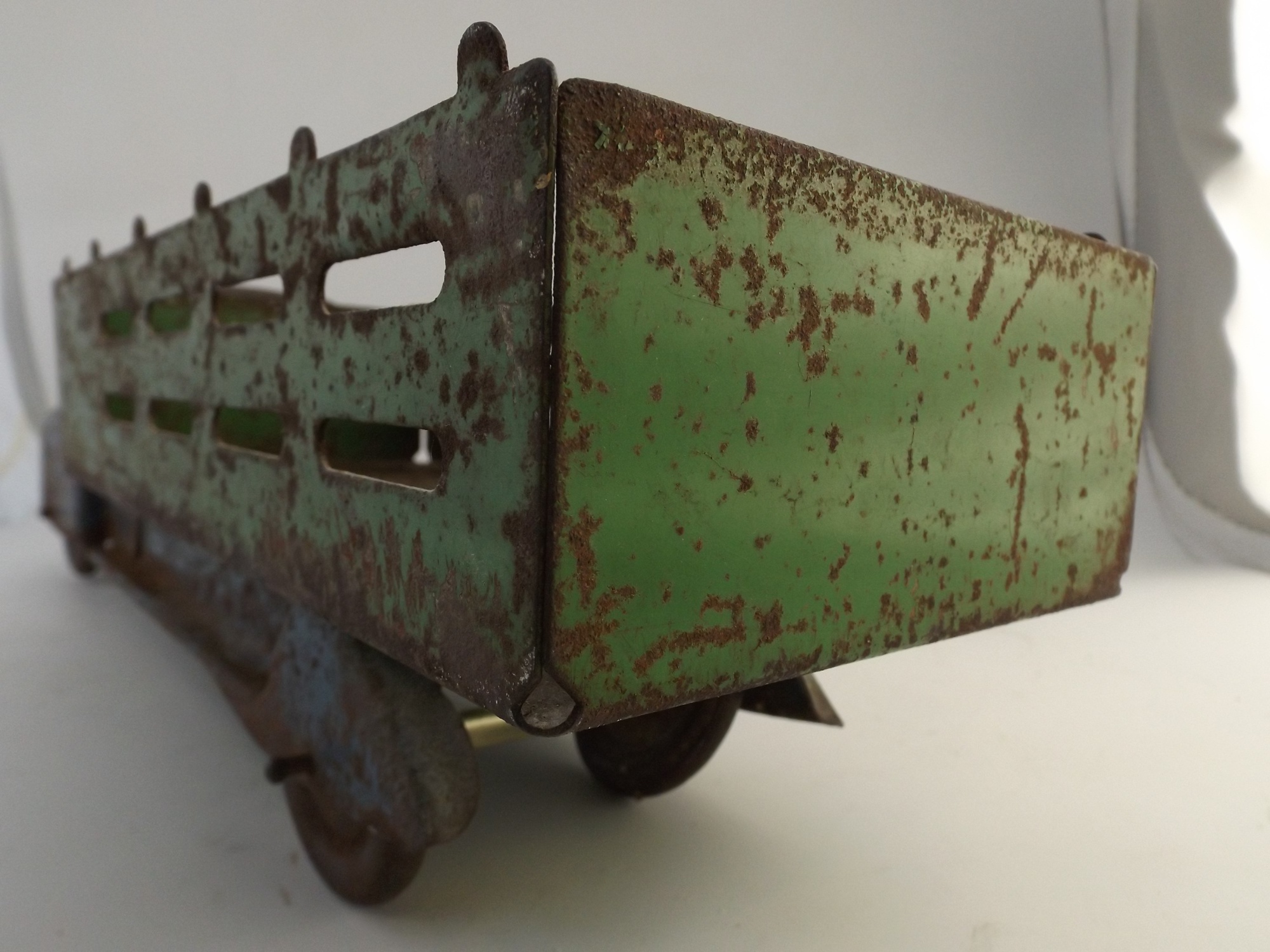 Vintage 1930s Painted Metal Farm Stake Truck