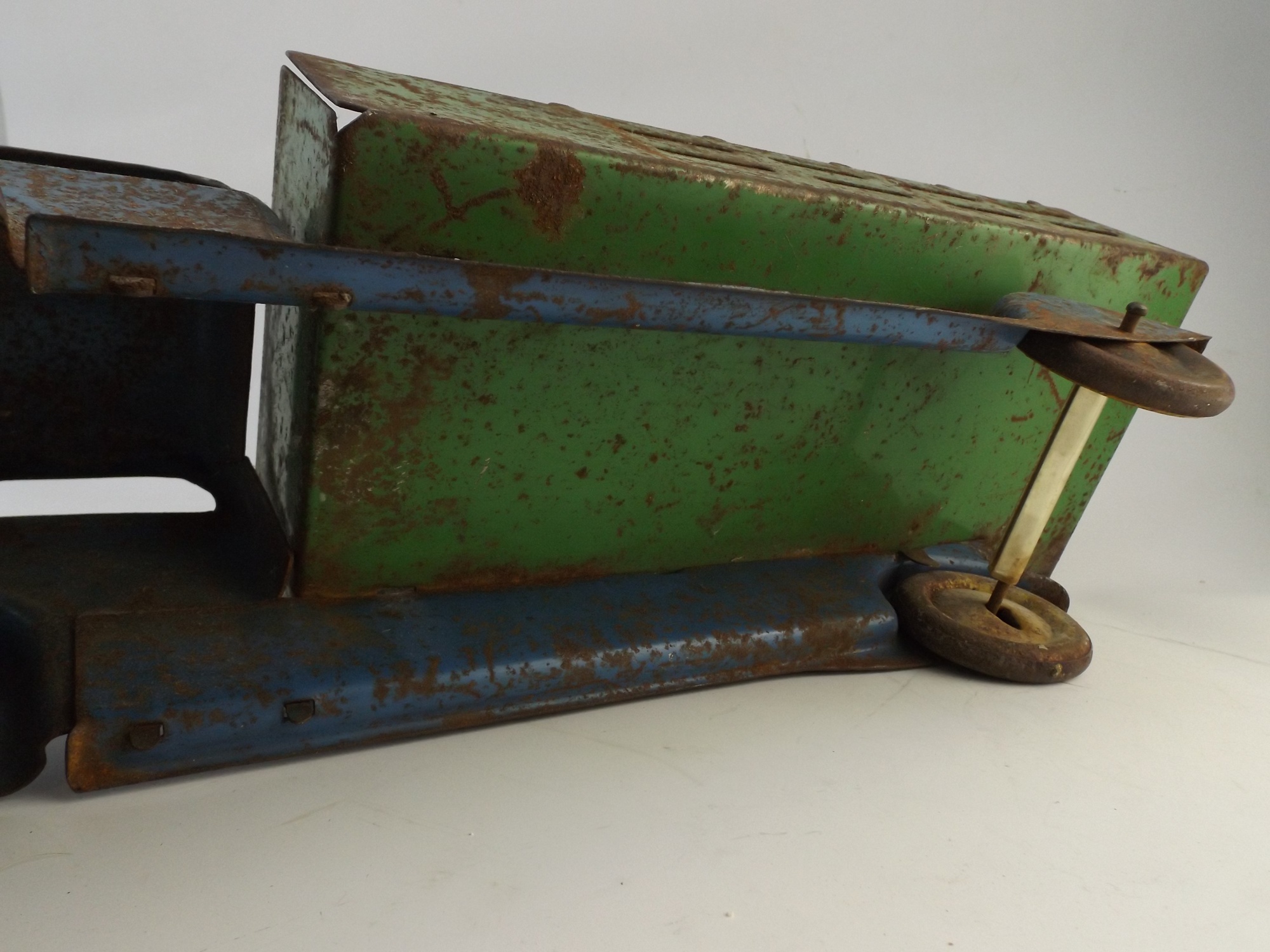 Vintage 1930s Painted Metal Farm Stake Truck
