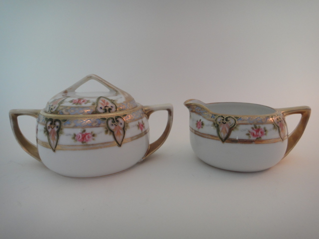 Vintage Nippon Cream and Covered Sugar