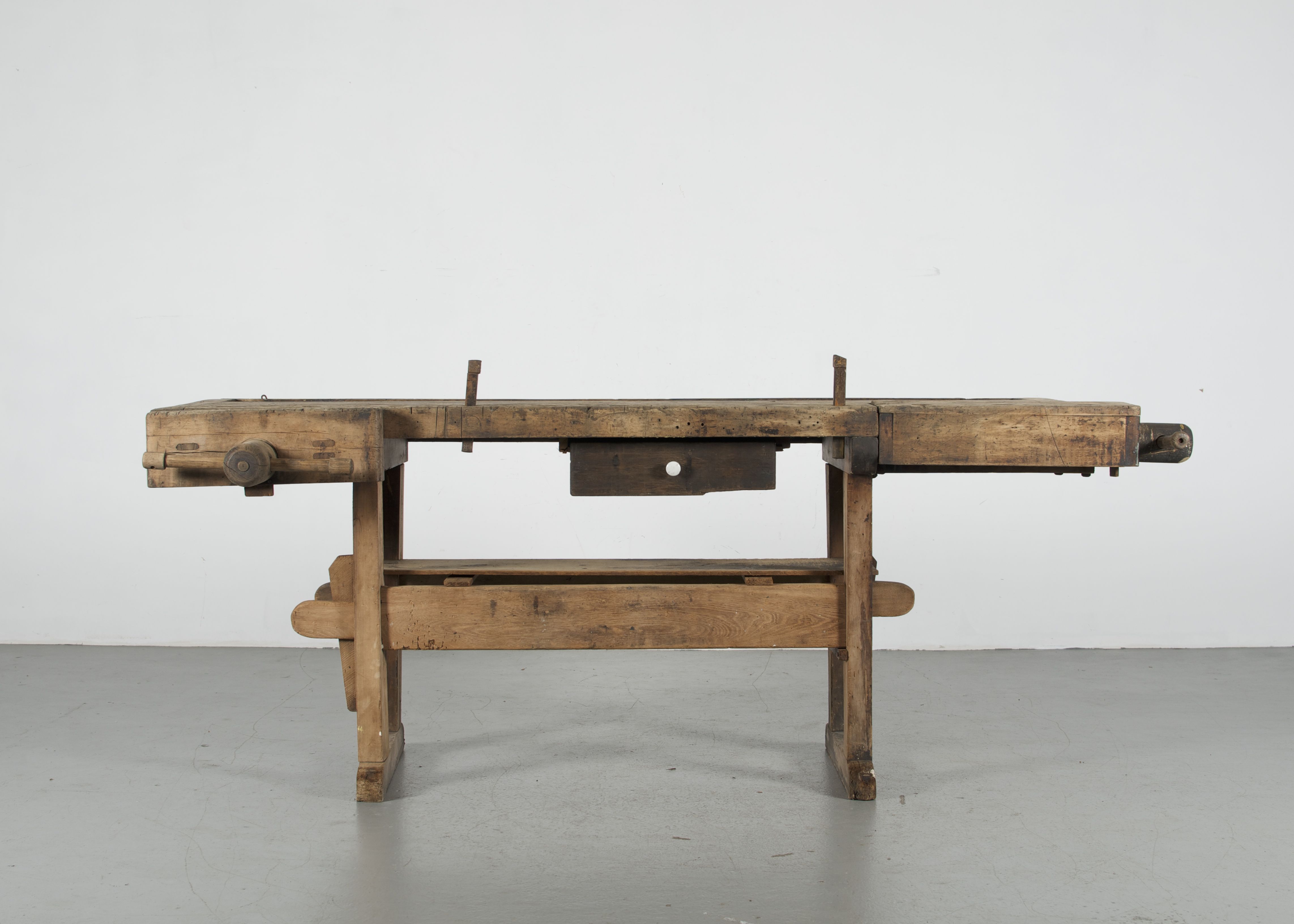 Antique "Roubo" Style Carpenter's Woodworking Bench