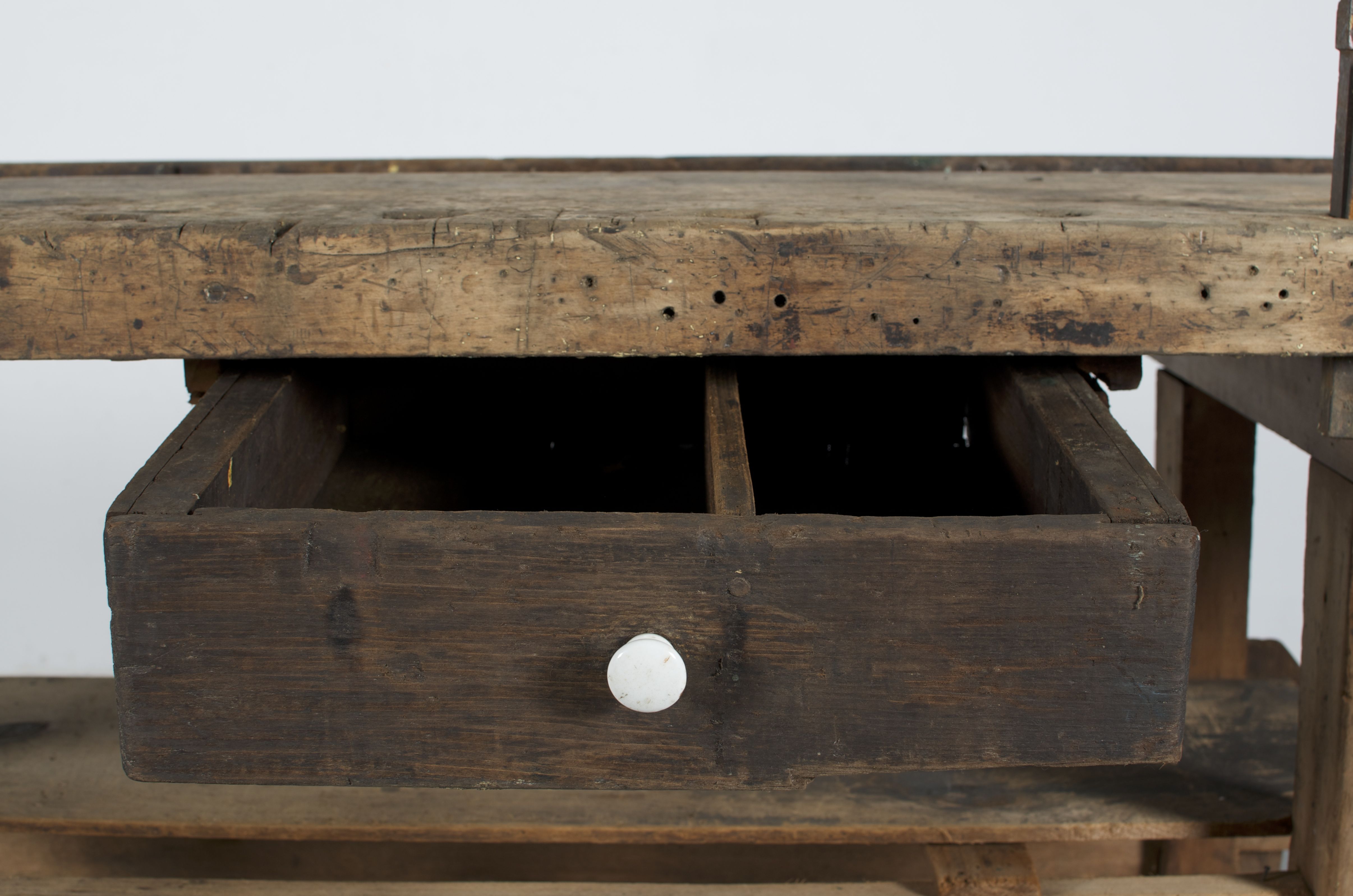 Antique "Roubo" Style Carpenter's Woodworking Bench