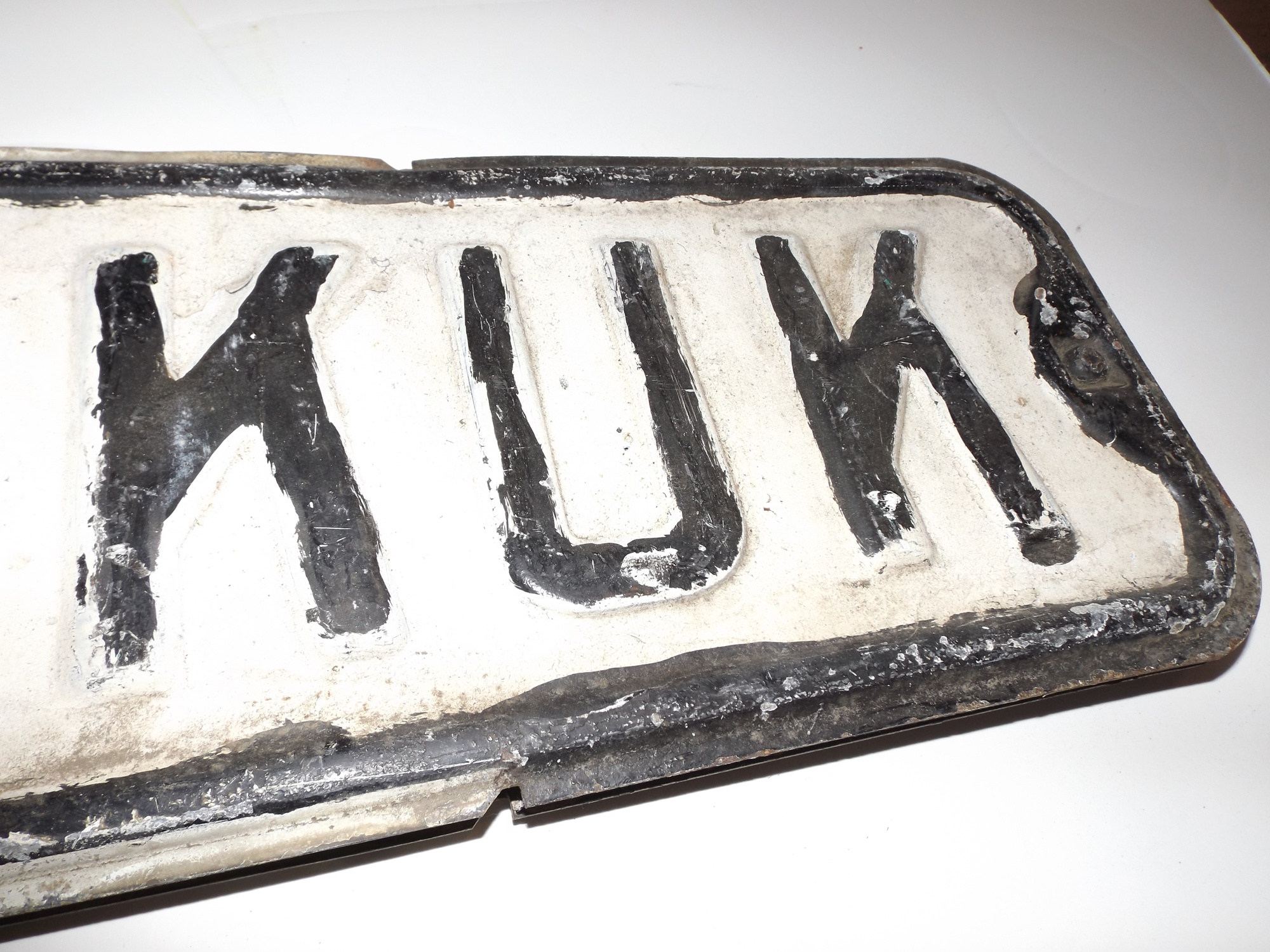 Painted Metal Street Sign