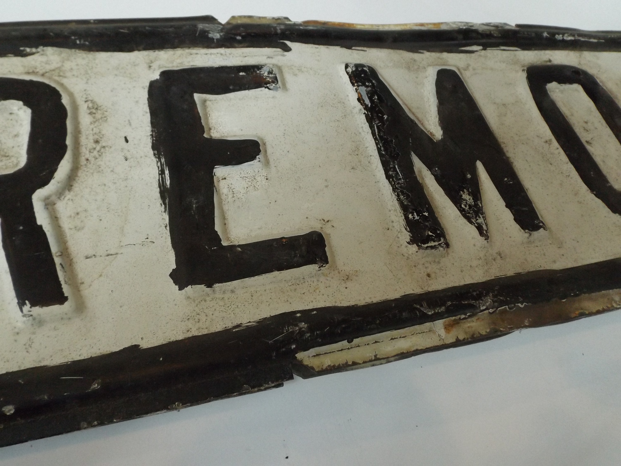 Painted Metal Street Sign