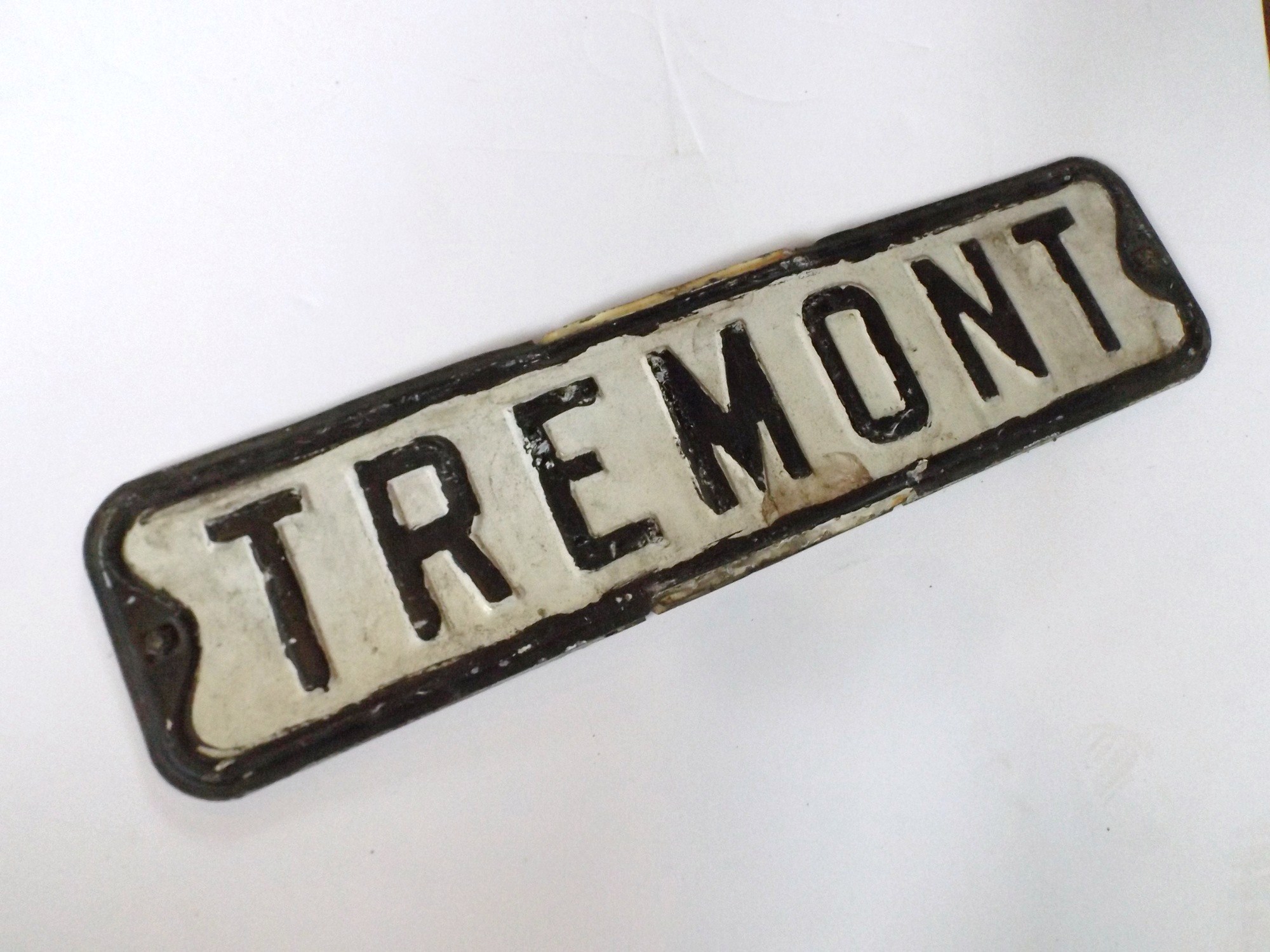 Painted Metal Street Sign