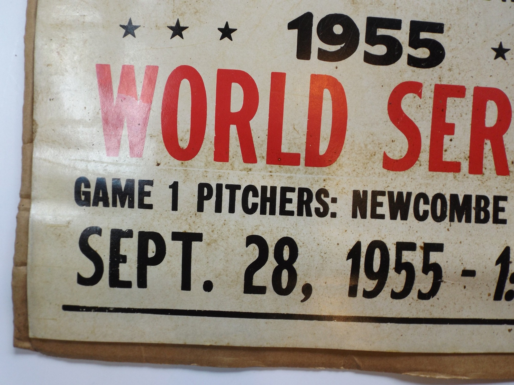 1955 Brooklyn Dodgers vs. New York Yankees World Series Poster