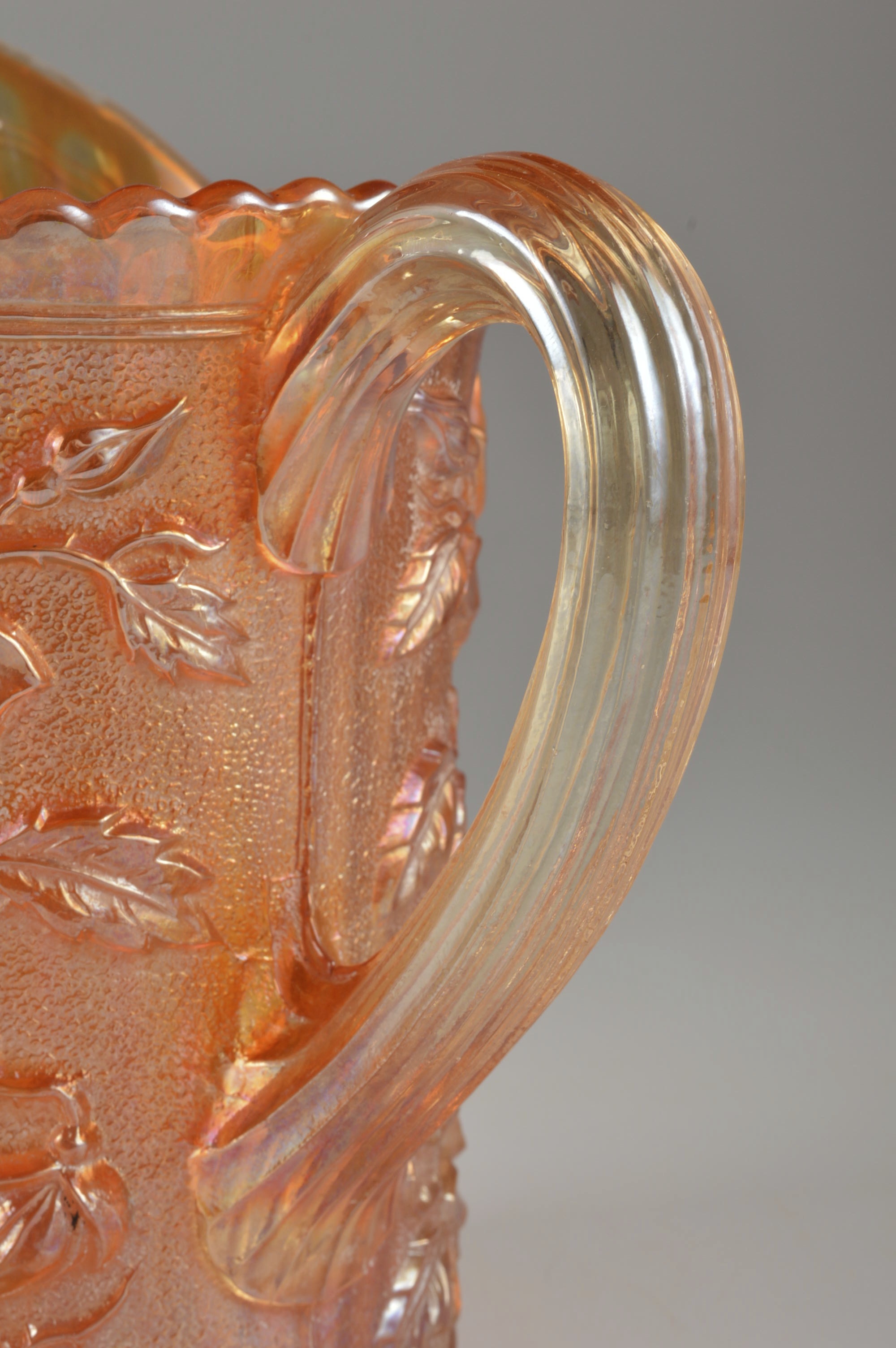 A Vintage Carnival Glass Pitcher