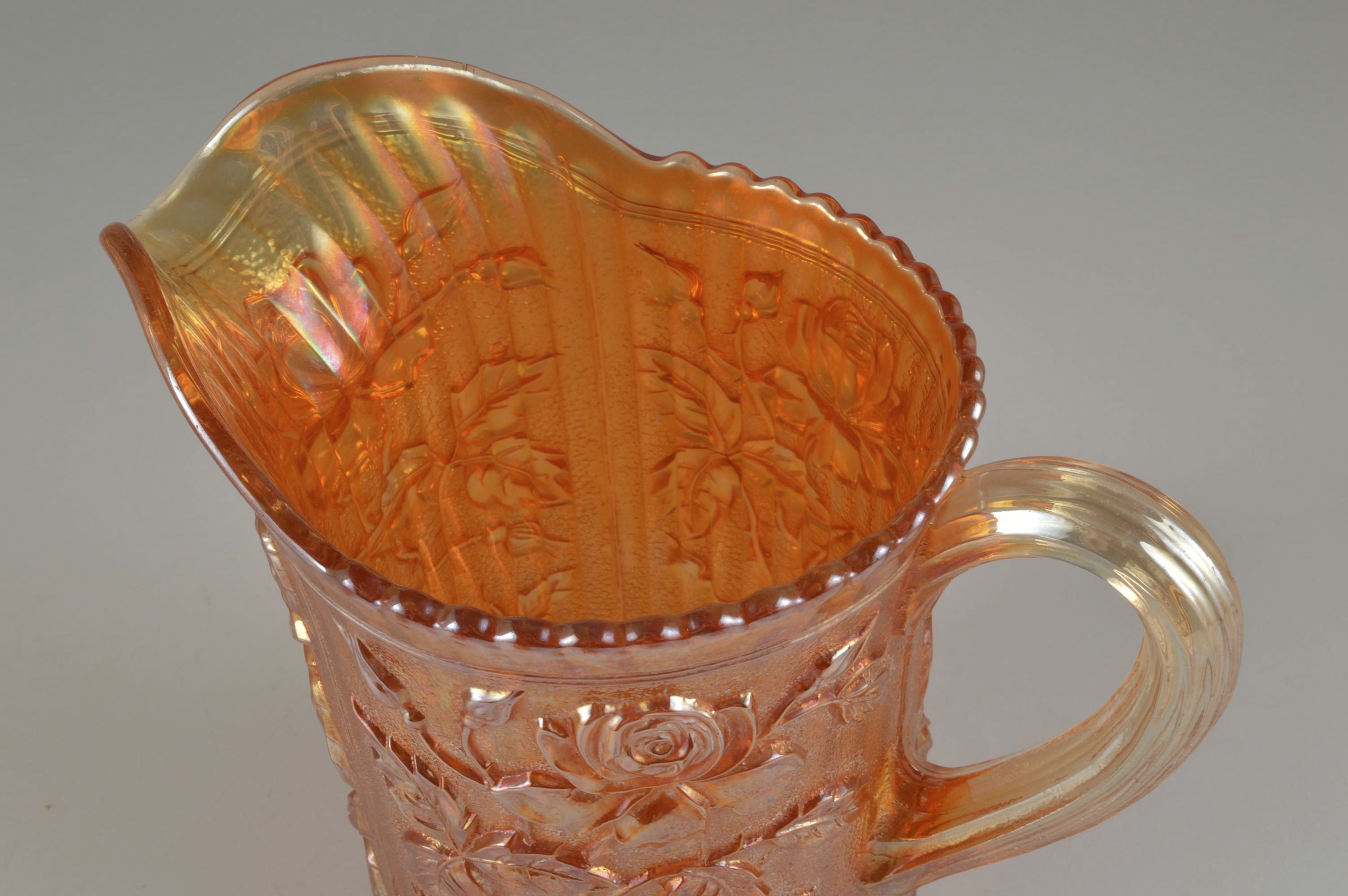 A Vintage Carnival Glass Pitcher