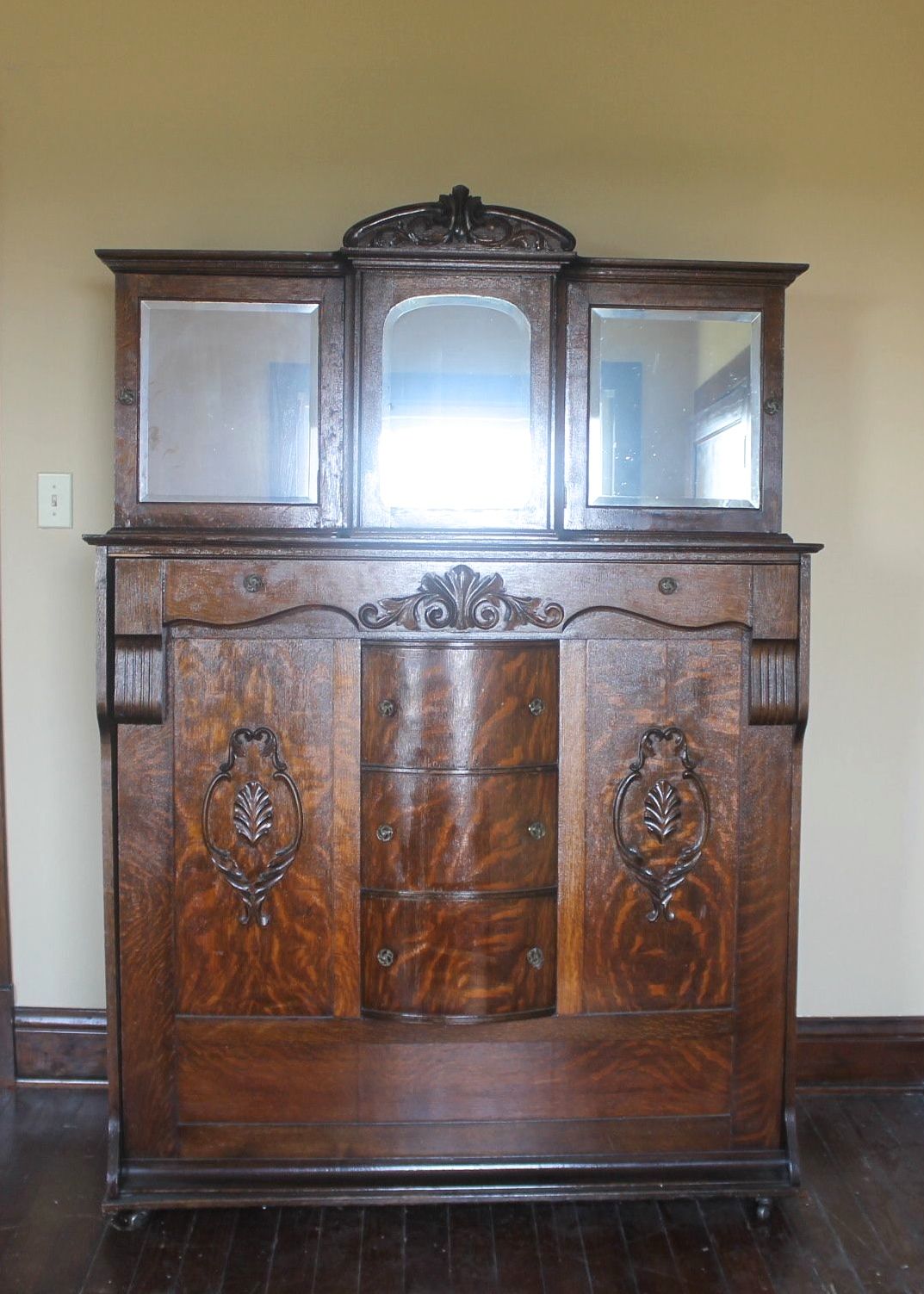 Antique Quarter Sawn Oak Murphy Bed