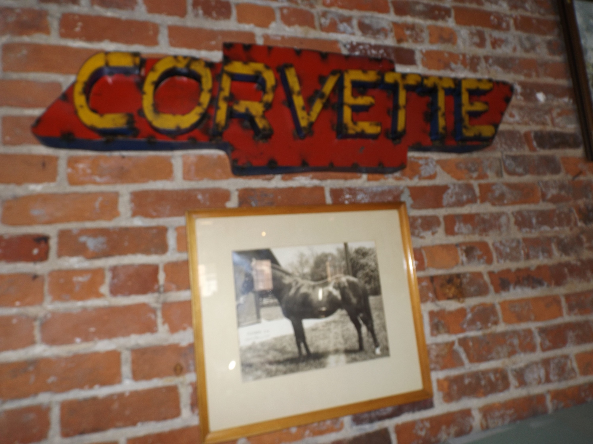 Folk Art Corvette Sign