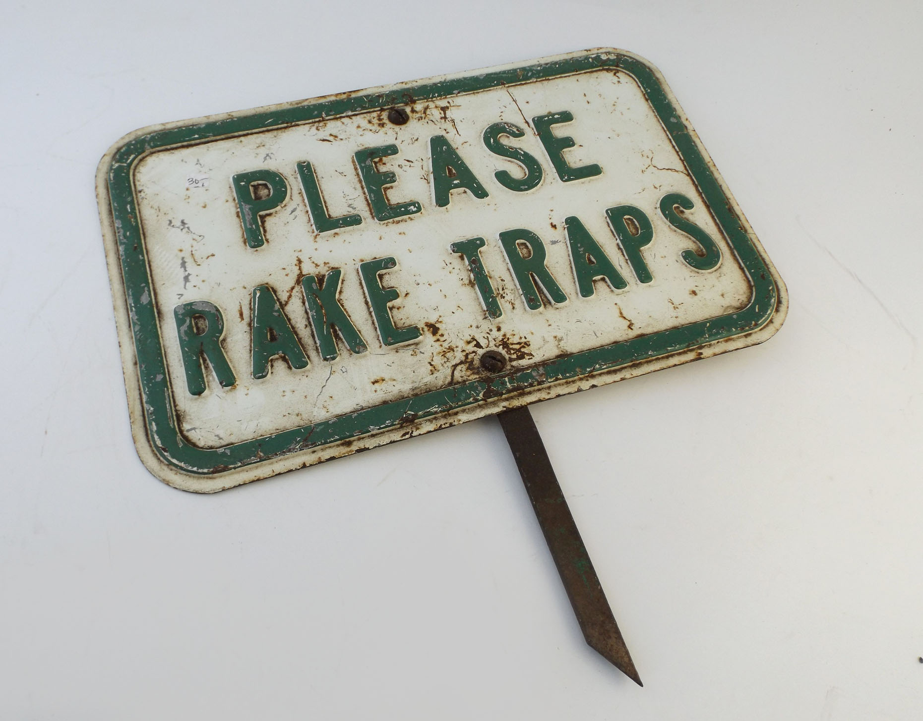 Painted Metal Golf Course Sign