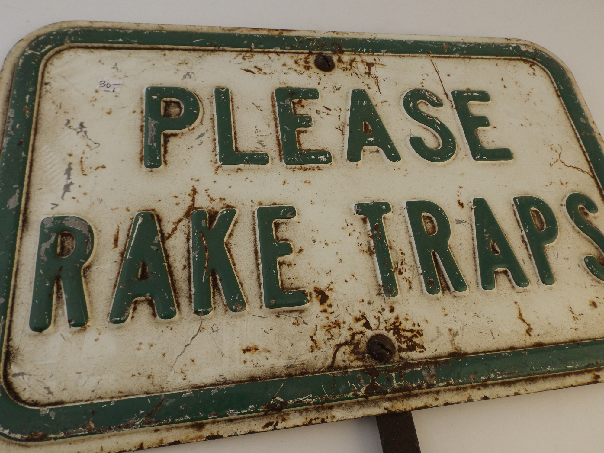 Painted Metal Golf Course Sign