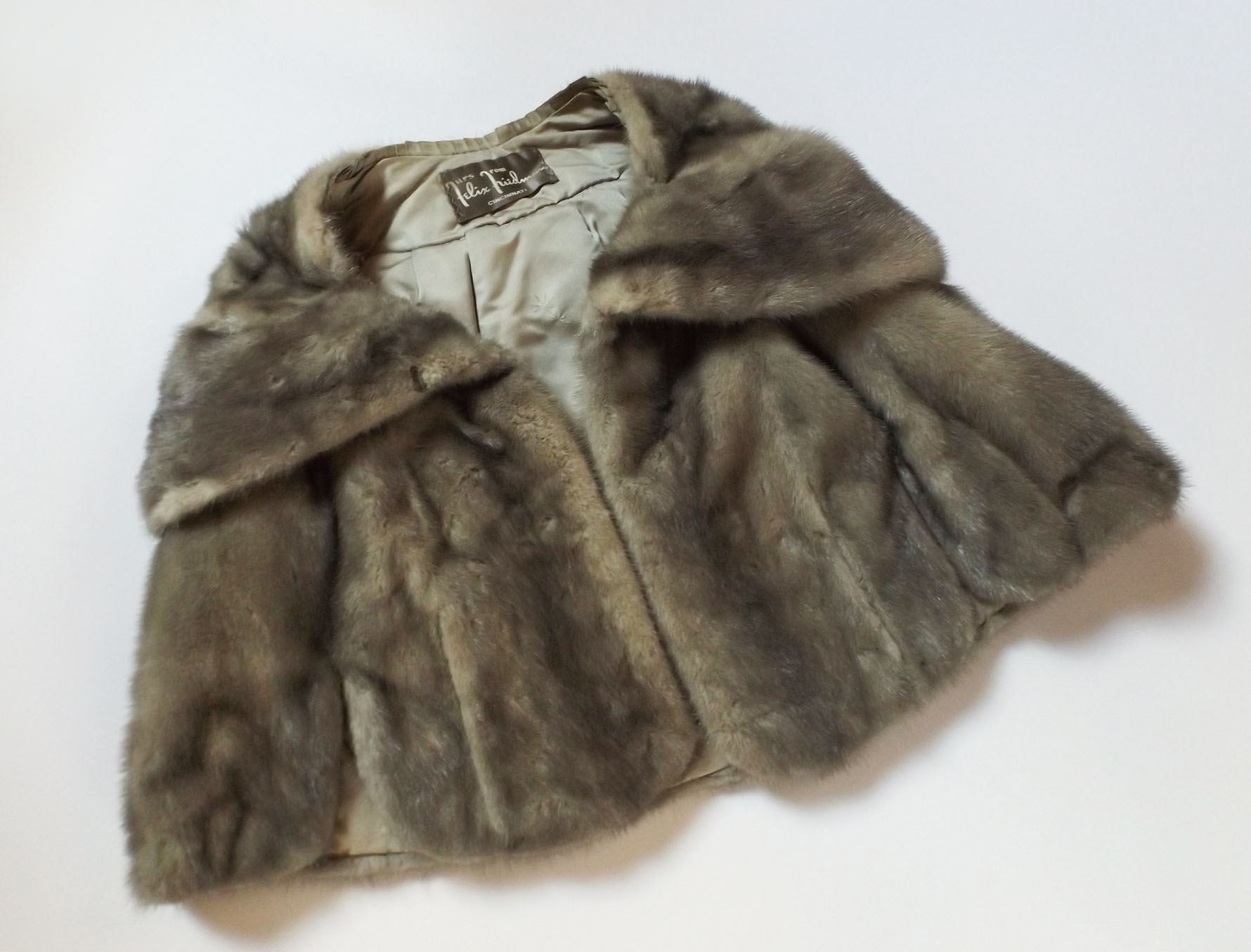 Vintage Grey Mink Capelet from Felix Friedman