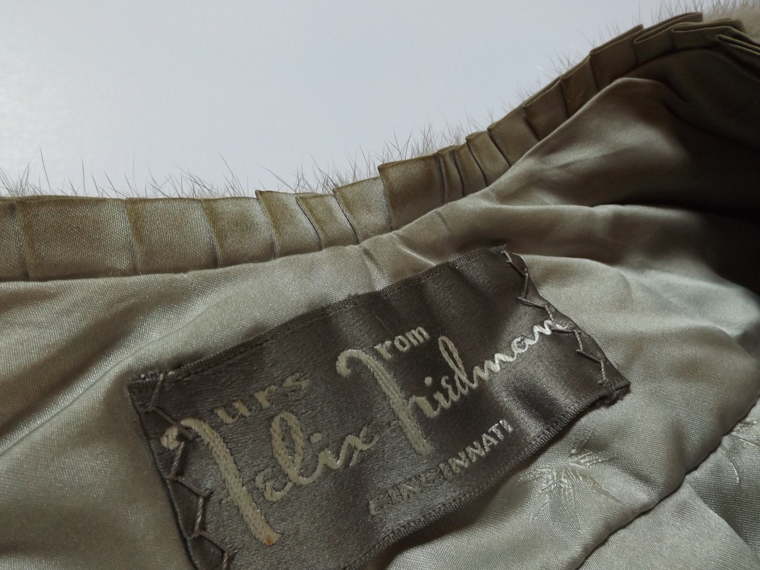 Vintage Grey Mink Capelet from Felix Friedman