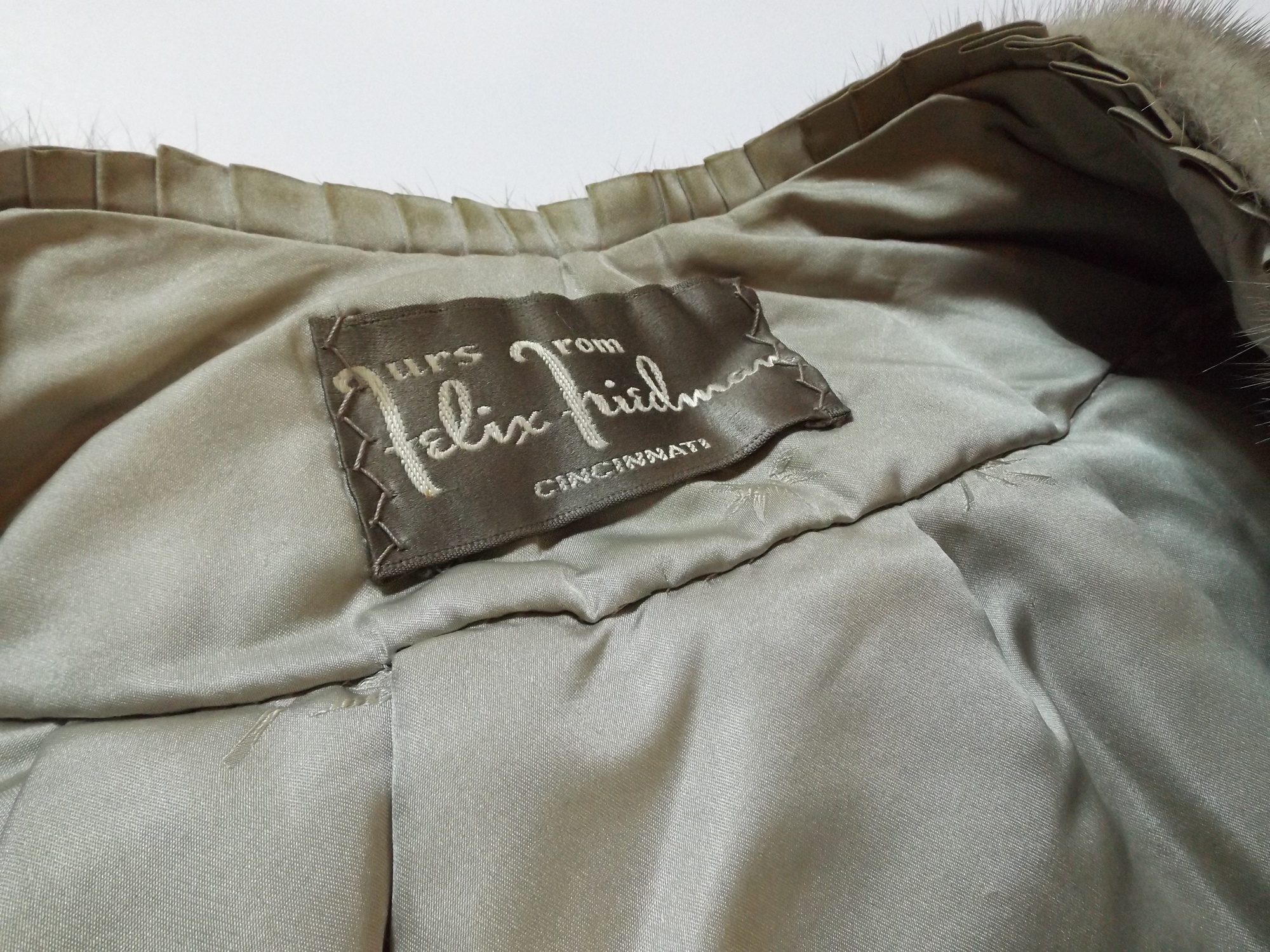 Vintage Grey Mink Capelet from Felix Friedman